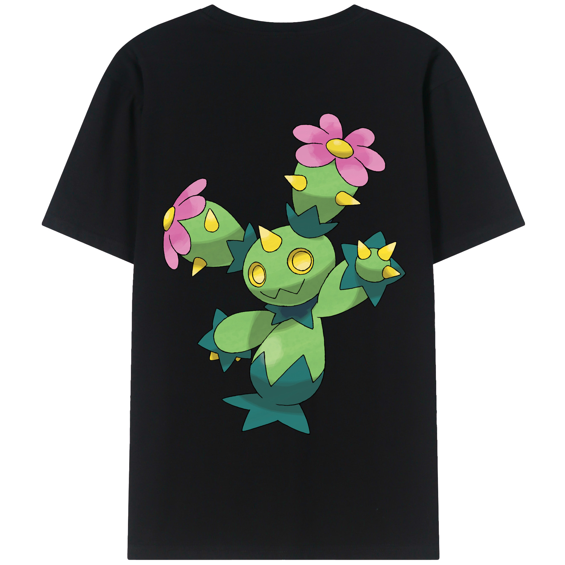 （画像用） ポケットモンスター Pokémon 綿100％ メンズ半袖Tシャツ（バックプリント） 通気性