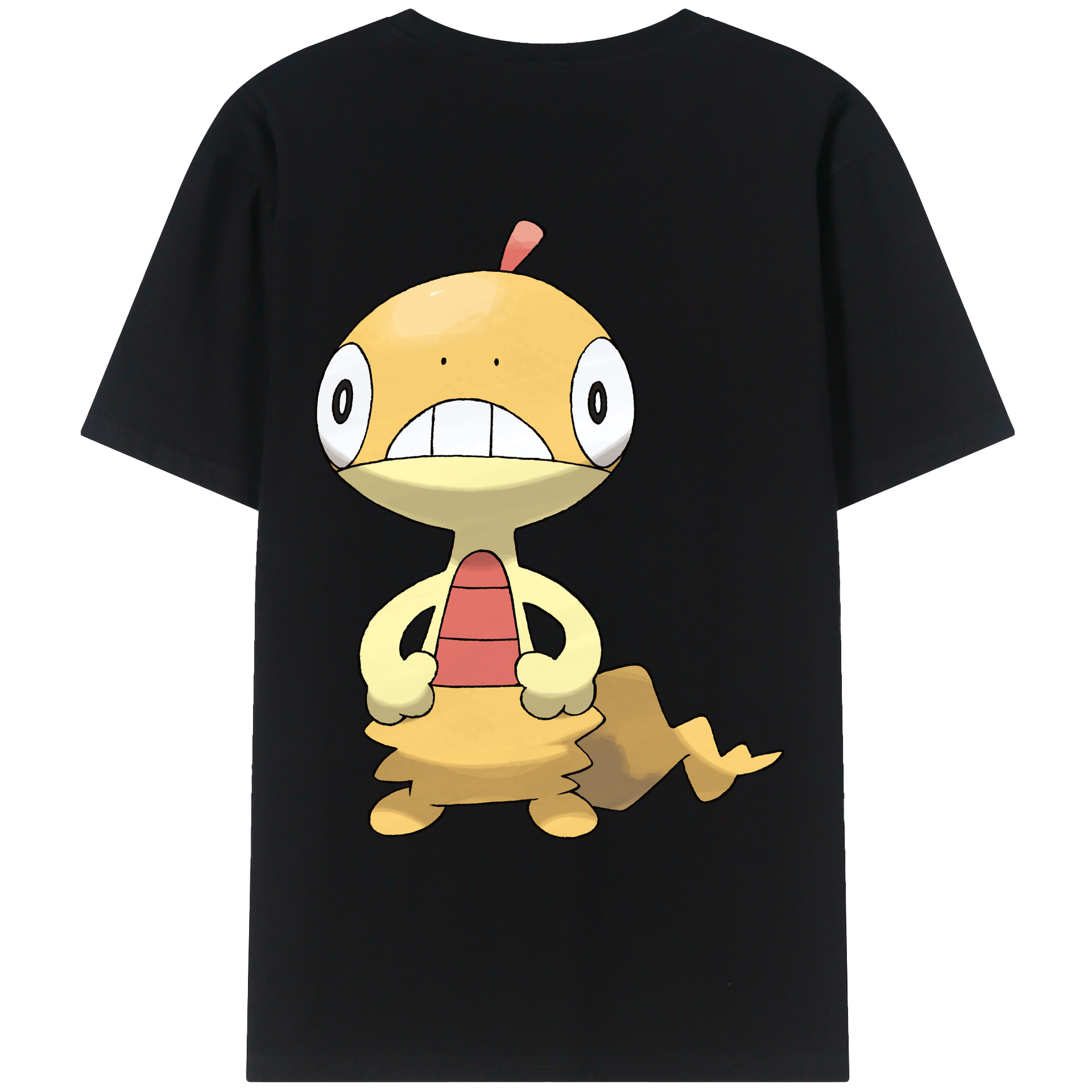 （画像用） ポケットモンスター Pokémon 綿100％ メンズ半袖Tシャツ（バックプリント） 通気性