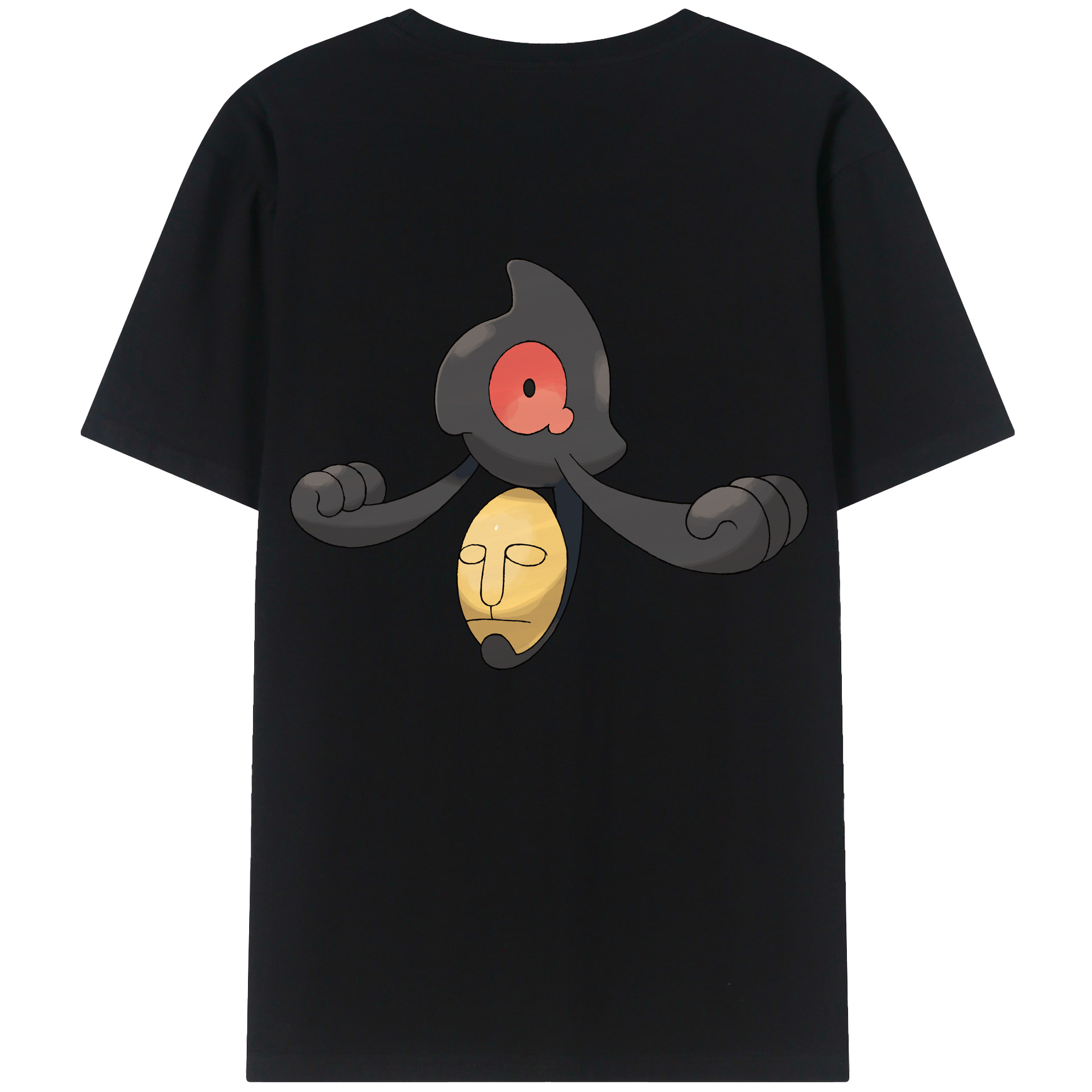 （画像用） ポケットモンスター Pokémon 綿100％ メンズ半袖Tシャツ（バックプリント） 通気性