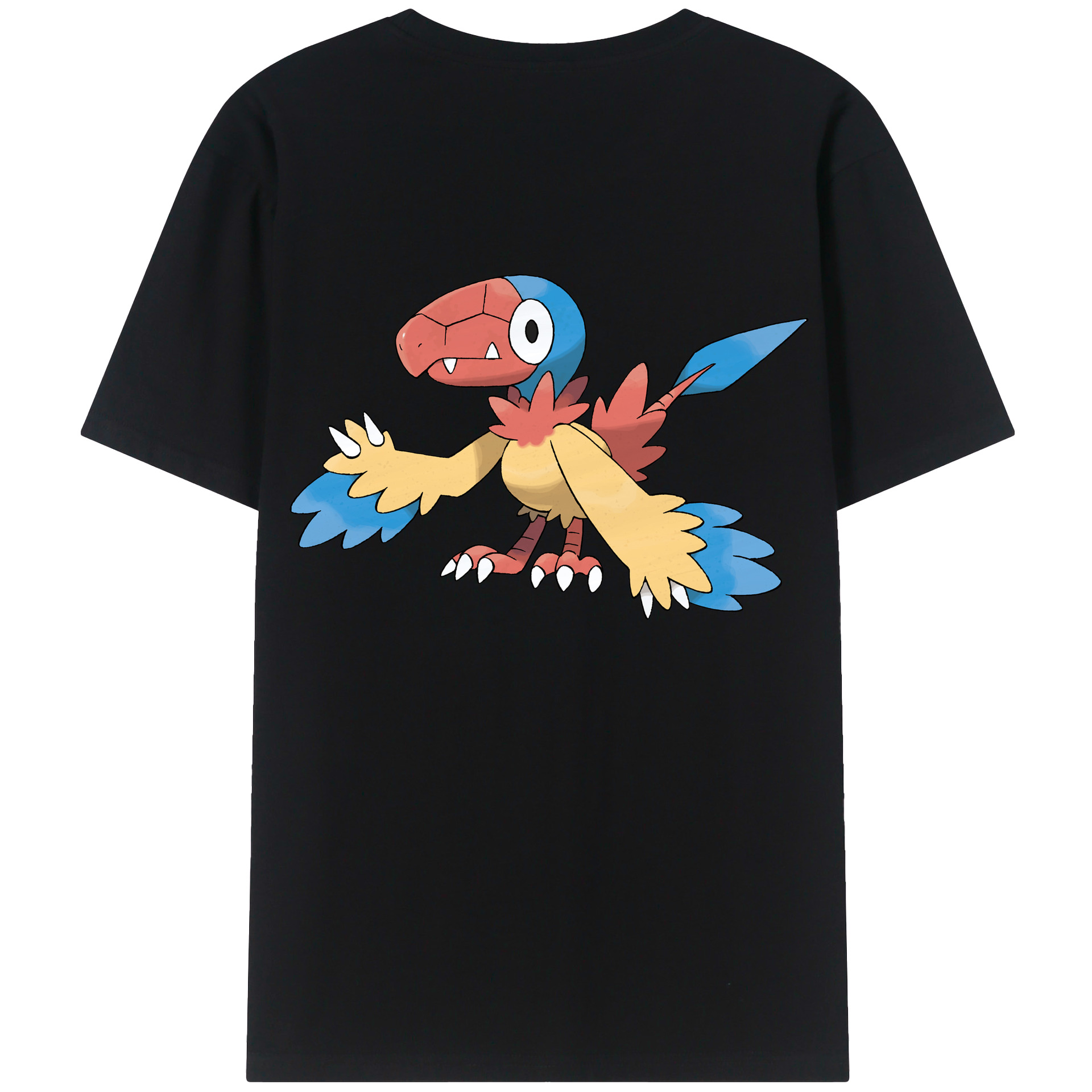 （画像用） ポケットモンスター Pokémon 綿100％ メンズ半袖Tシャツ（バックプリント） 通気性