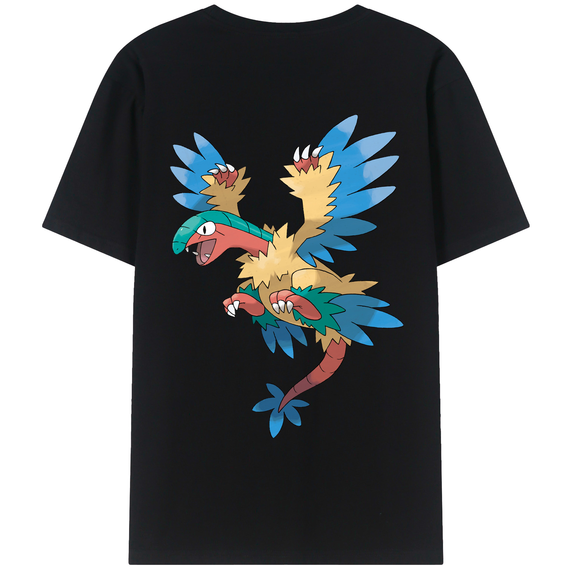 （画像用） ポケットモンスター Pokémon 綿100％ メンズ半袖Tシャツ（バックプリント） 通気性