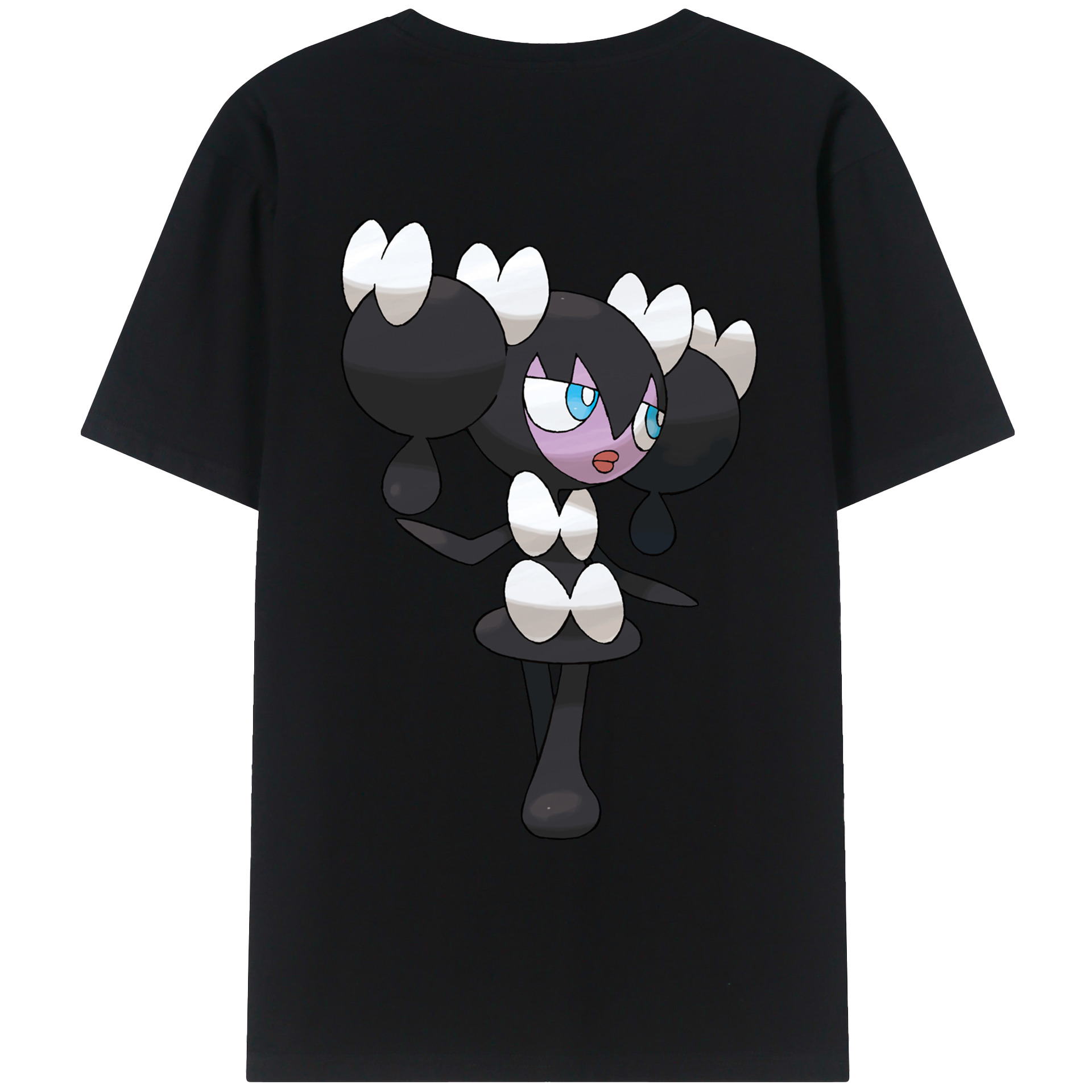 （画像用） ポケットモンスター Pokémon 綿100％ メンズ半袖Tシャツ（バックプリント） 通気性