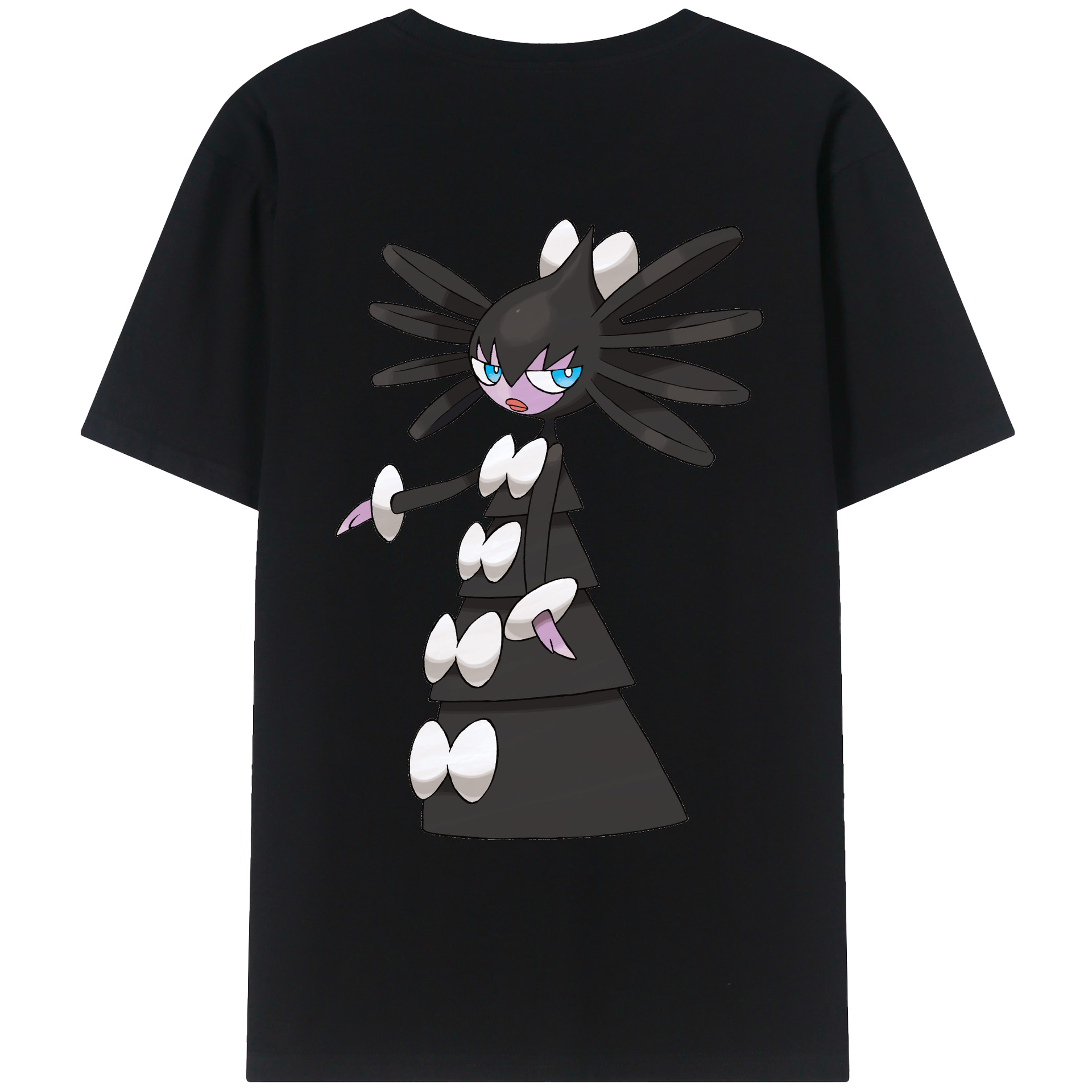 （画像用） ポケットモンスター Pokémon 綿100％ メンズ半袖Tシャツ（バックプリント） 通気性