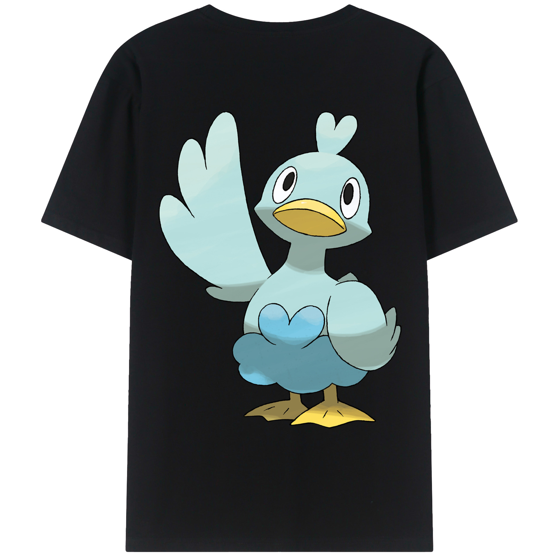 （画像用） ポケットモンスター Pokémon 綿100％ メンズ半袖Tシャツ（バックプリント） 通気性