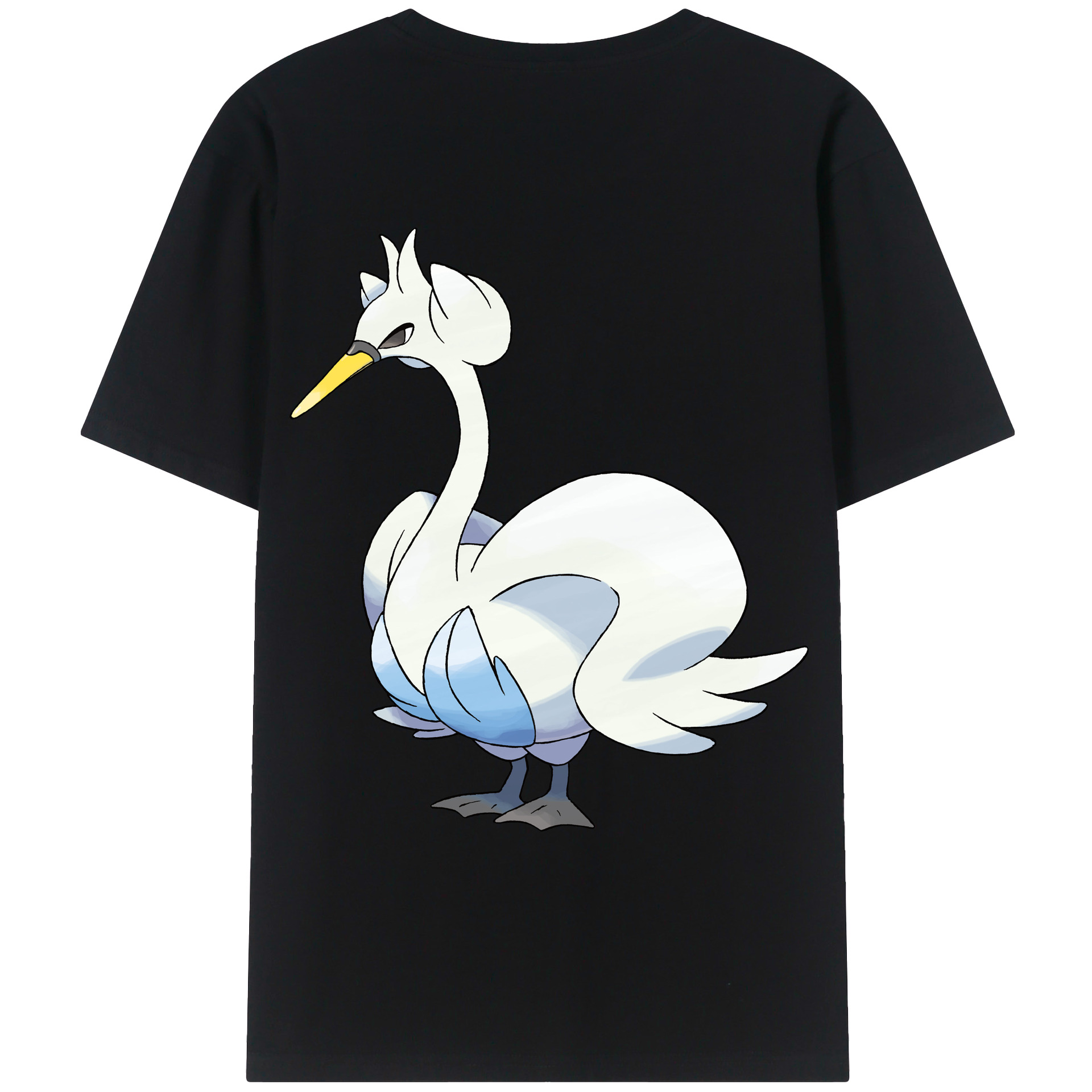 （画像用） ポケットモンスター Pokémon 綿100％ メンズ半袖Tシャツ（バックプリント） 通気性