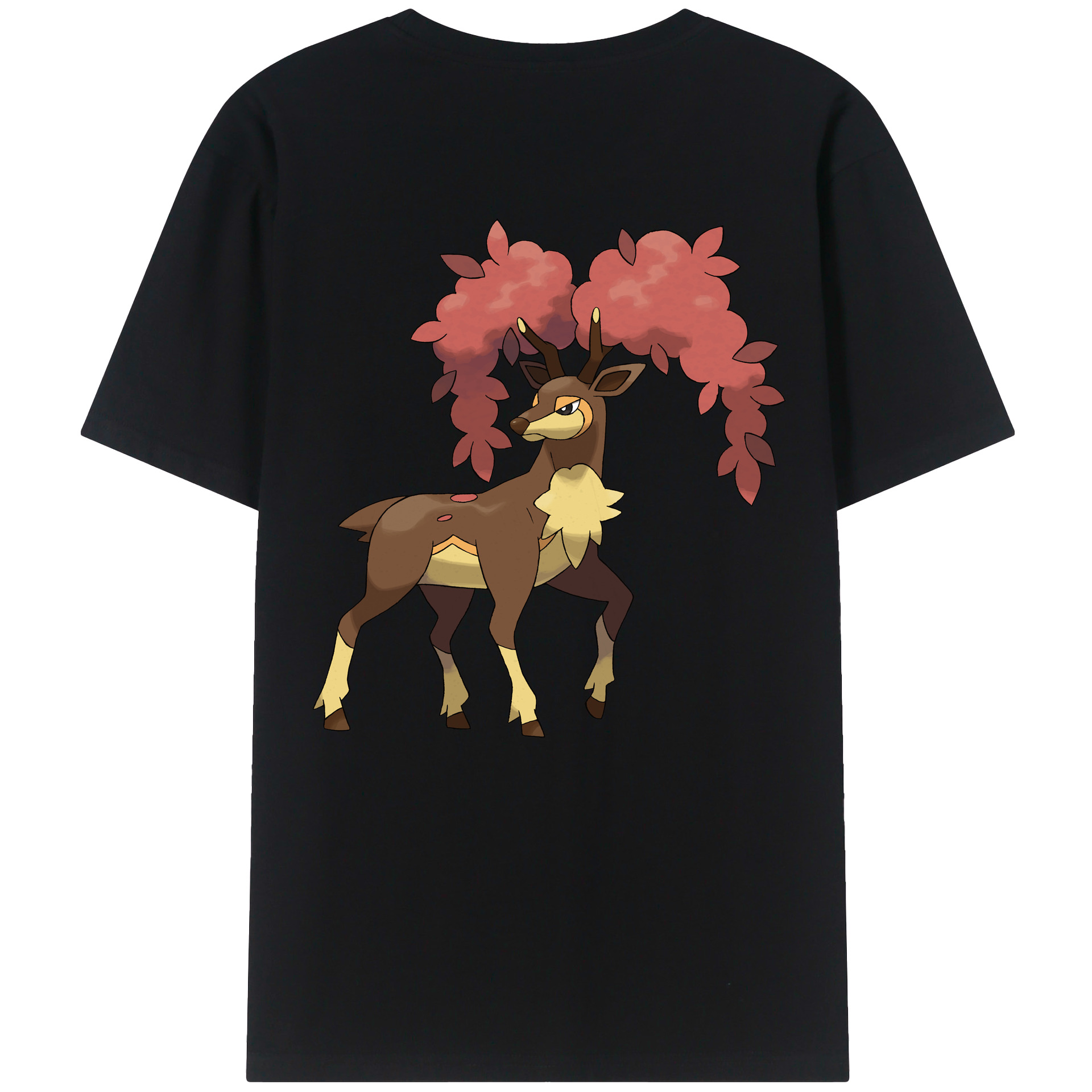 （画像用） ポケットモンスター Pokémon 綿100％ メンズ半袖Tシャツ（バックプリント） 通気性