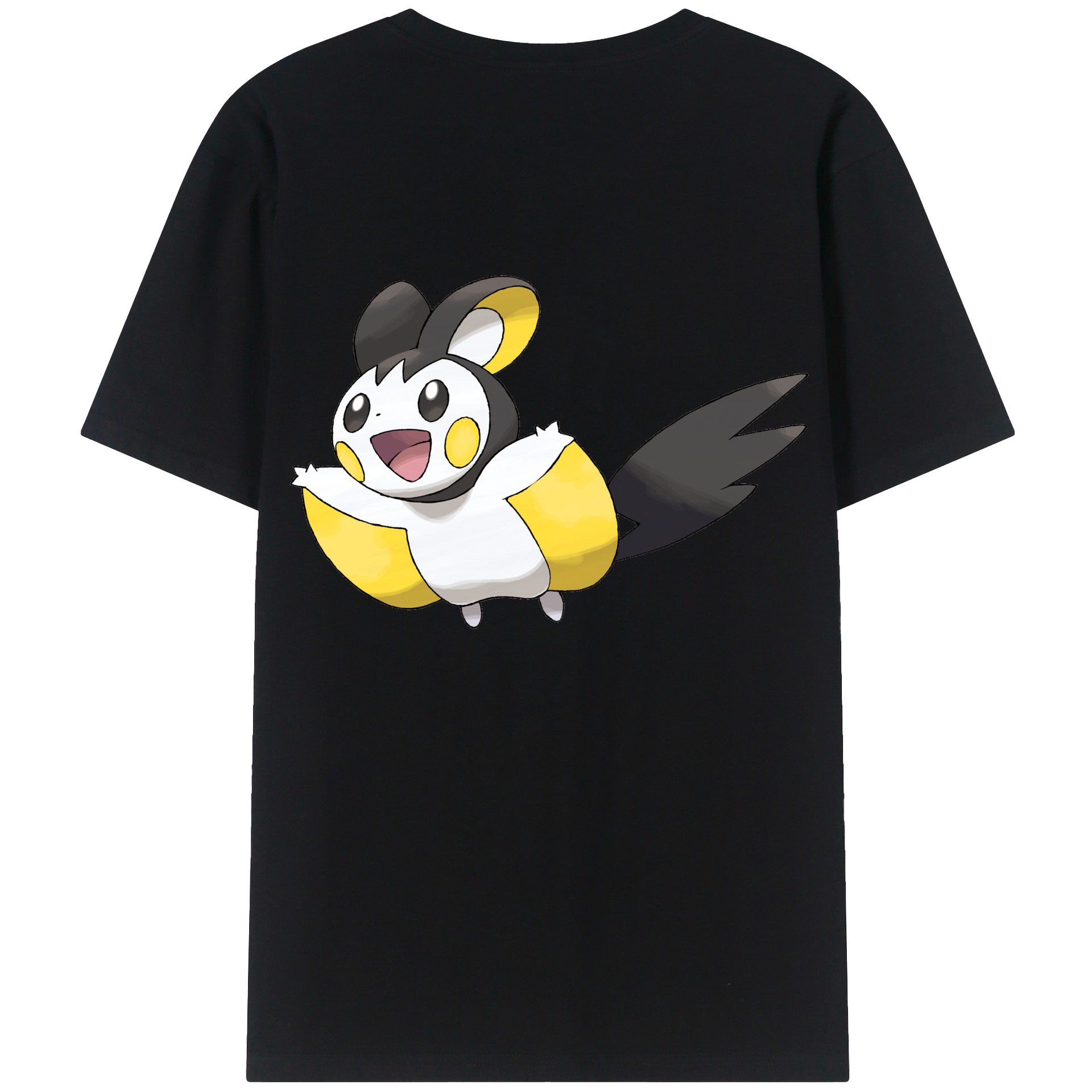 （画像用） ポケットモンスター Pokémon 綿100％ メンズ半袖Tシャツ（バックプリント） 通気性