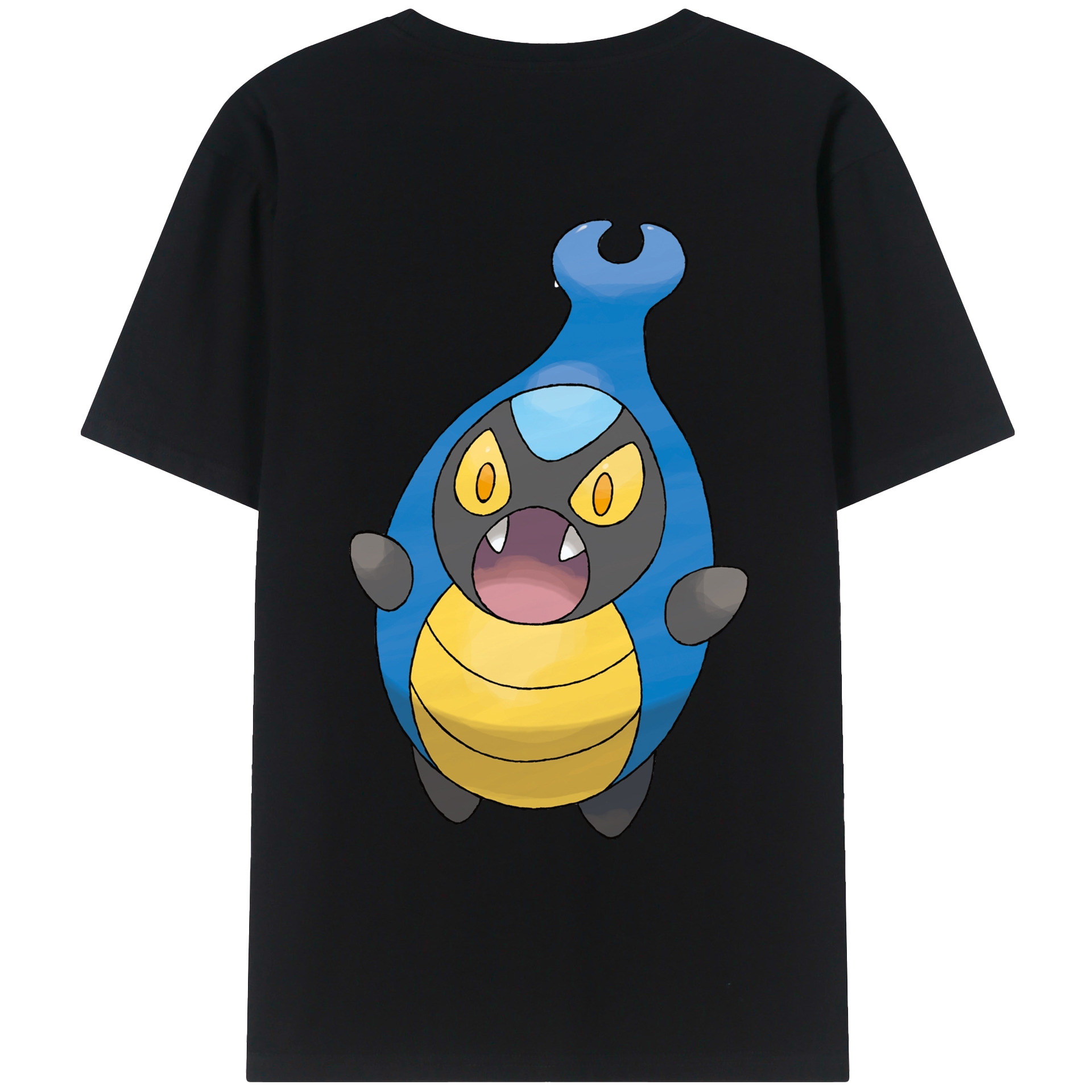 （画像用） ポケットモンスター Pokémon 綿100％ メンズ半袖Tシャツ（バックプリント） 通気性
