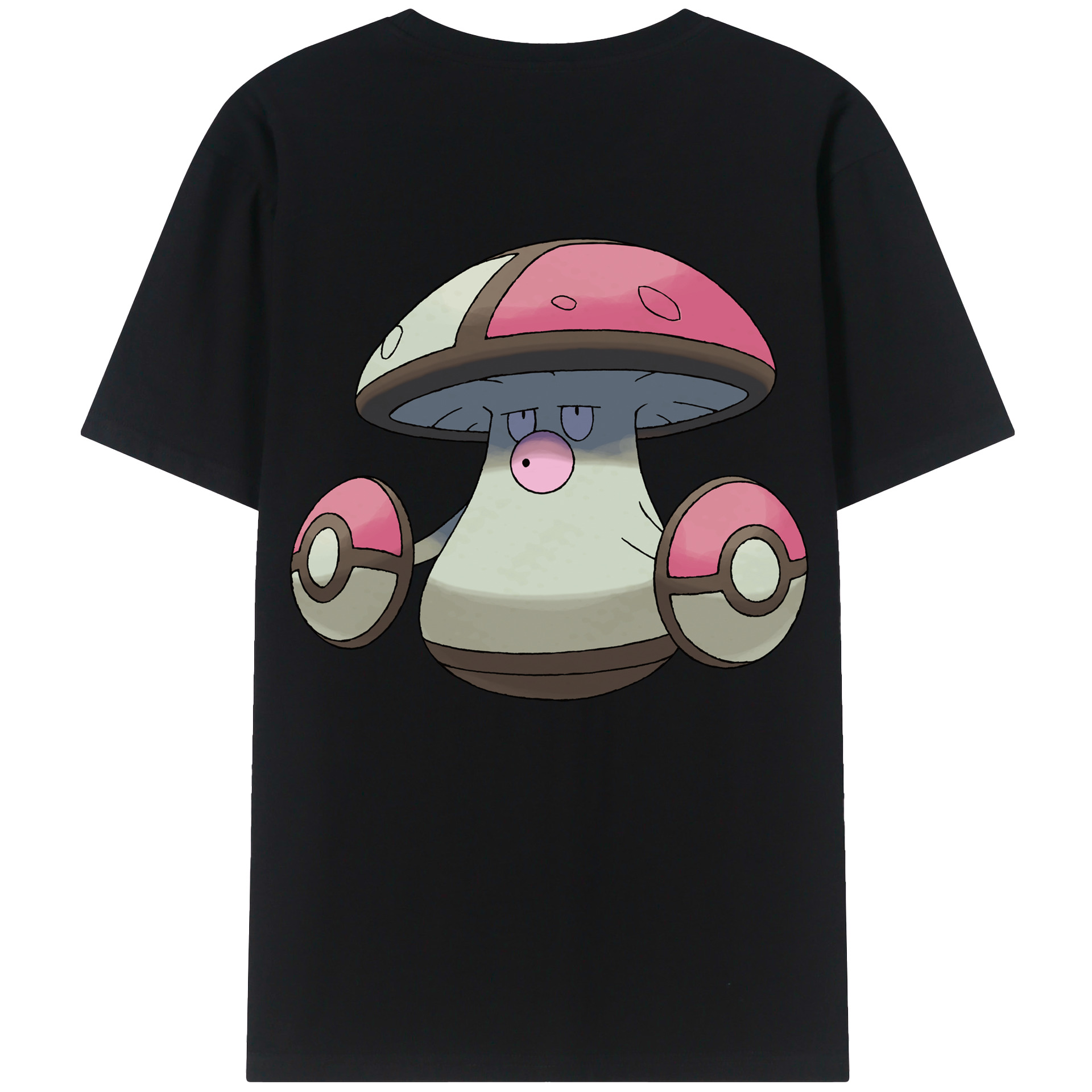 （画像用） ポケットモンスター Pokémon 綿100％ メンズ半袖Tシャツ（バックプリント） 通気性