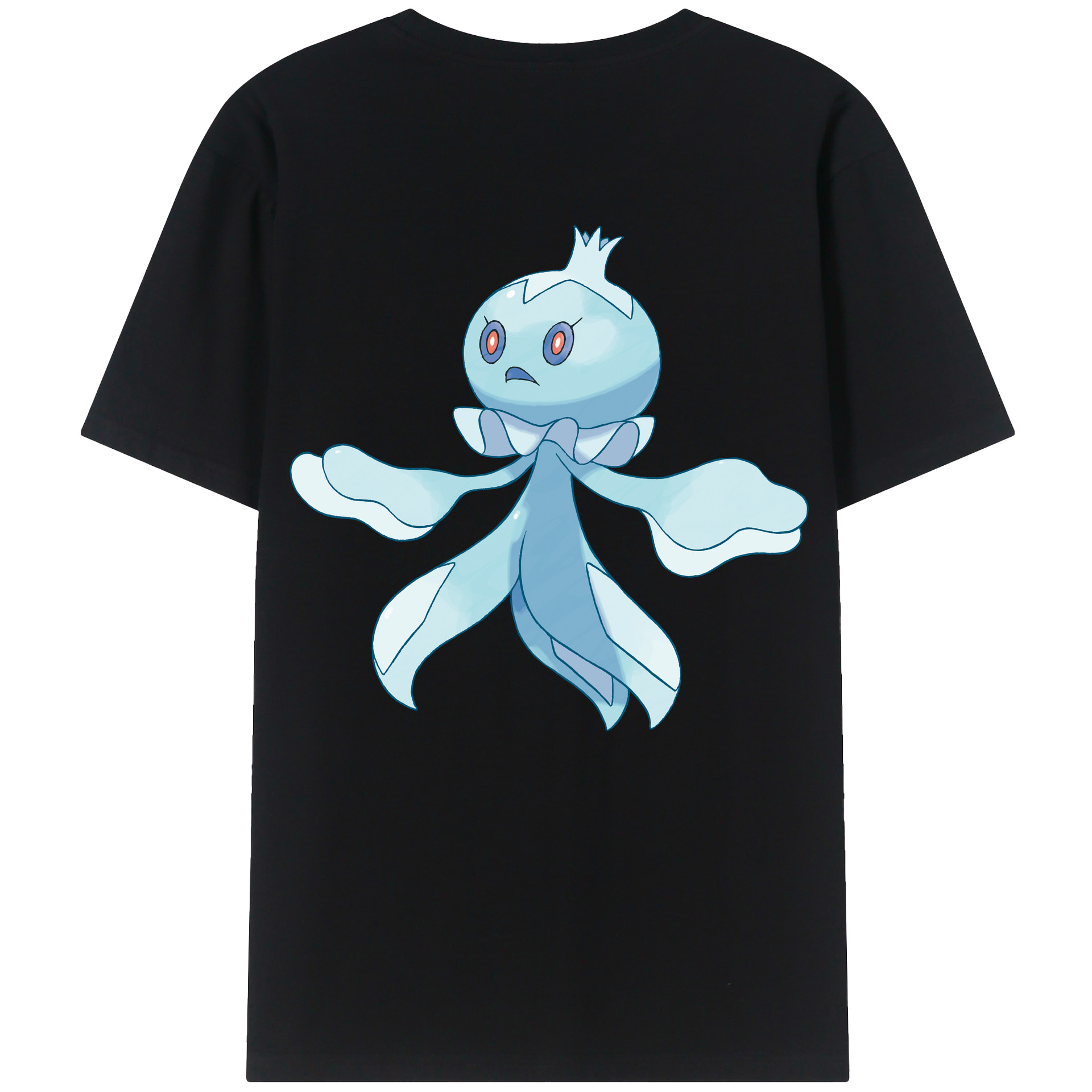 （画像用） ポケットモンスター Pokémon 綿100％ メンズ半袖Tシャツ（バックプリント） 通気性