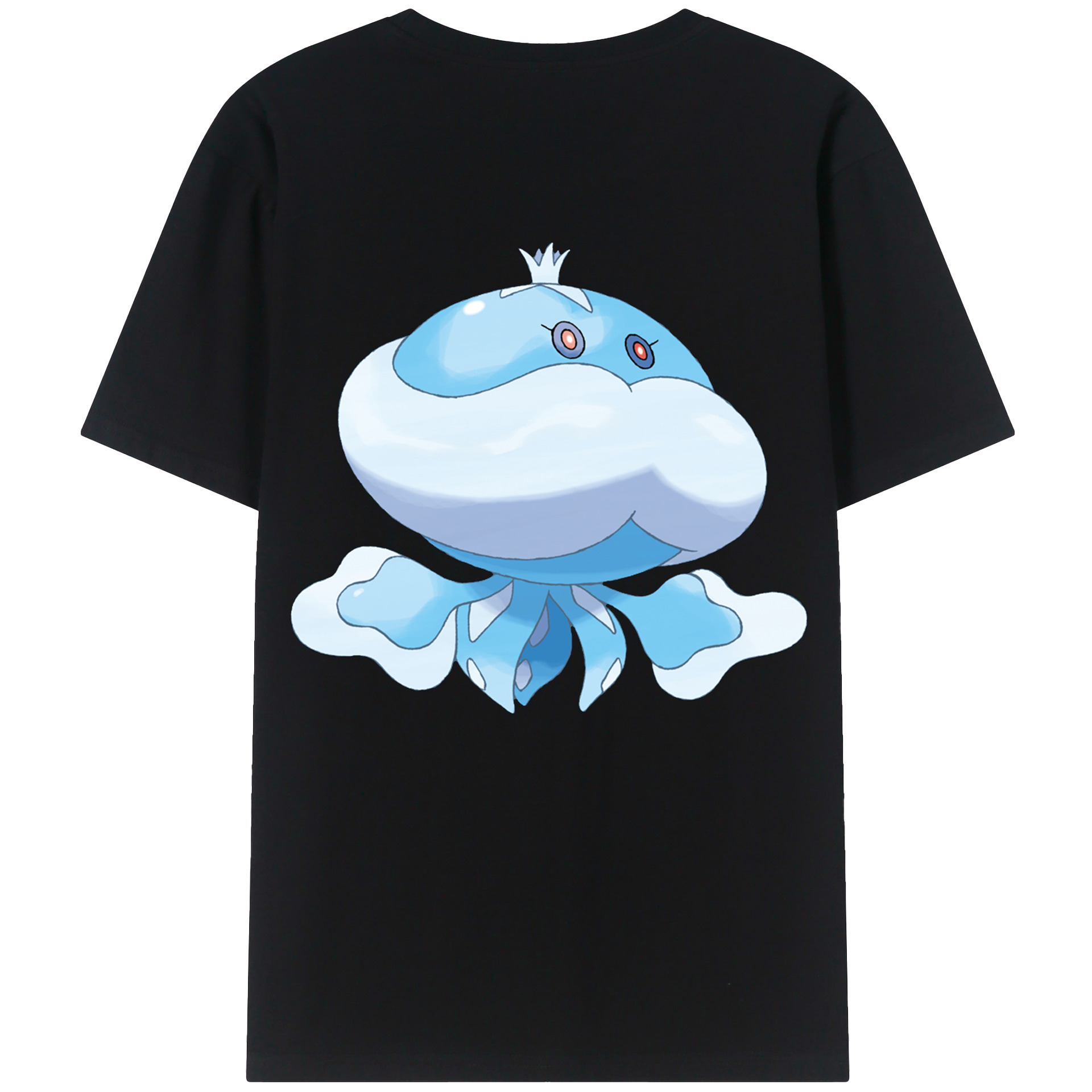 （画像用） ポケットモンスター Pokémon 綿100％ メンズ半袖Tシャツ（バックプリント） 通気性