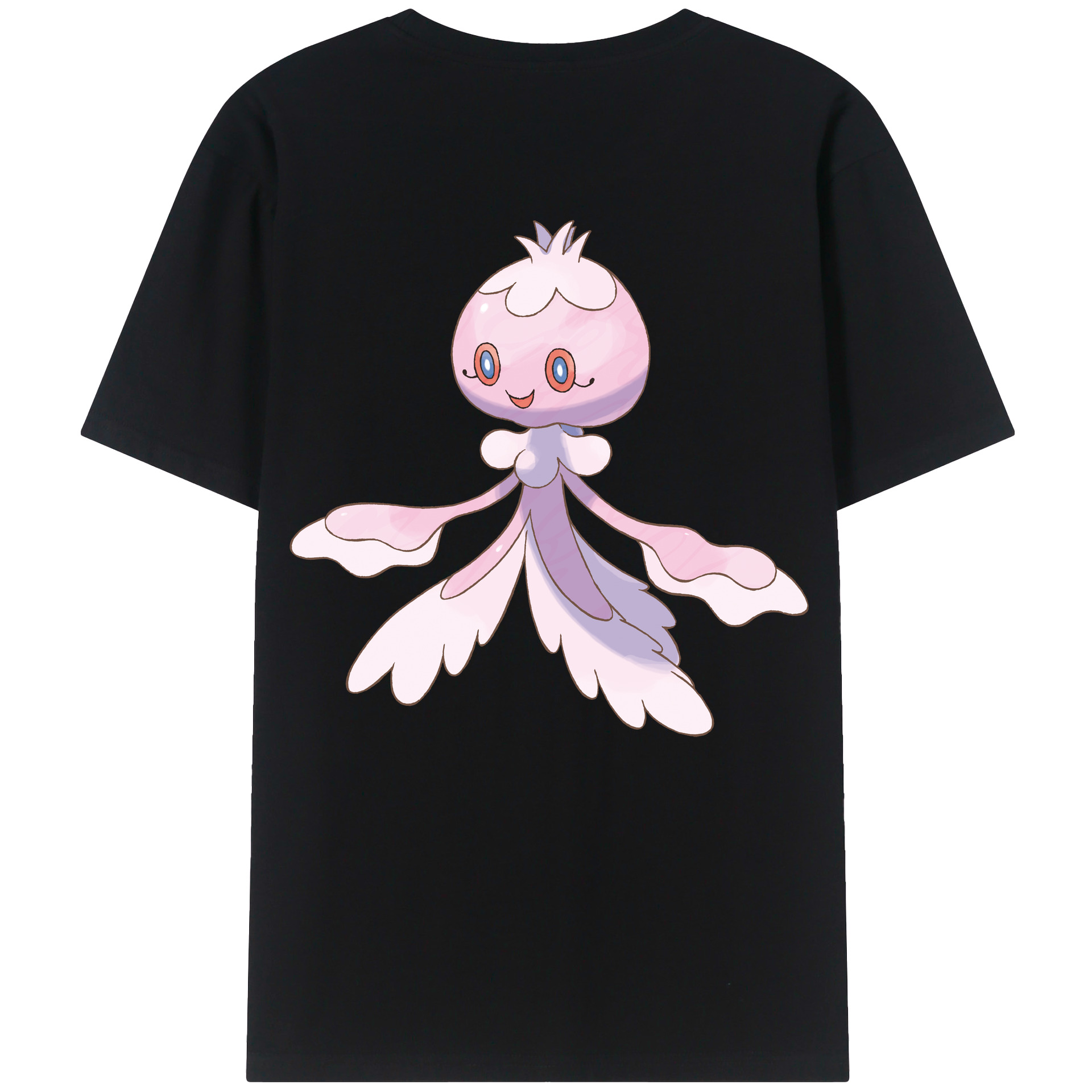 （画像用） ポケットモンスター Pokémon 綿100％ メンズ半袖Tシャツ（バックプリント） 通気性