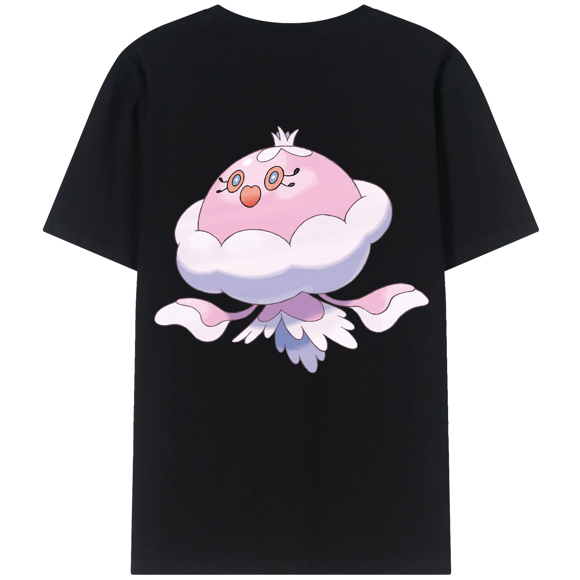 （画像用） ポケットモンスター Pokémon 綿100％ メンズ半袖Tシャツ（バックプリント） 通気性