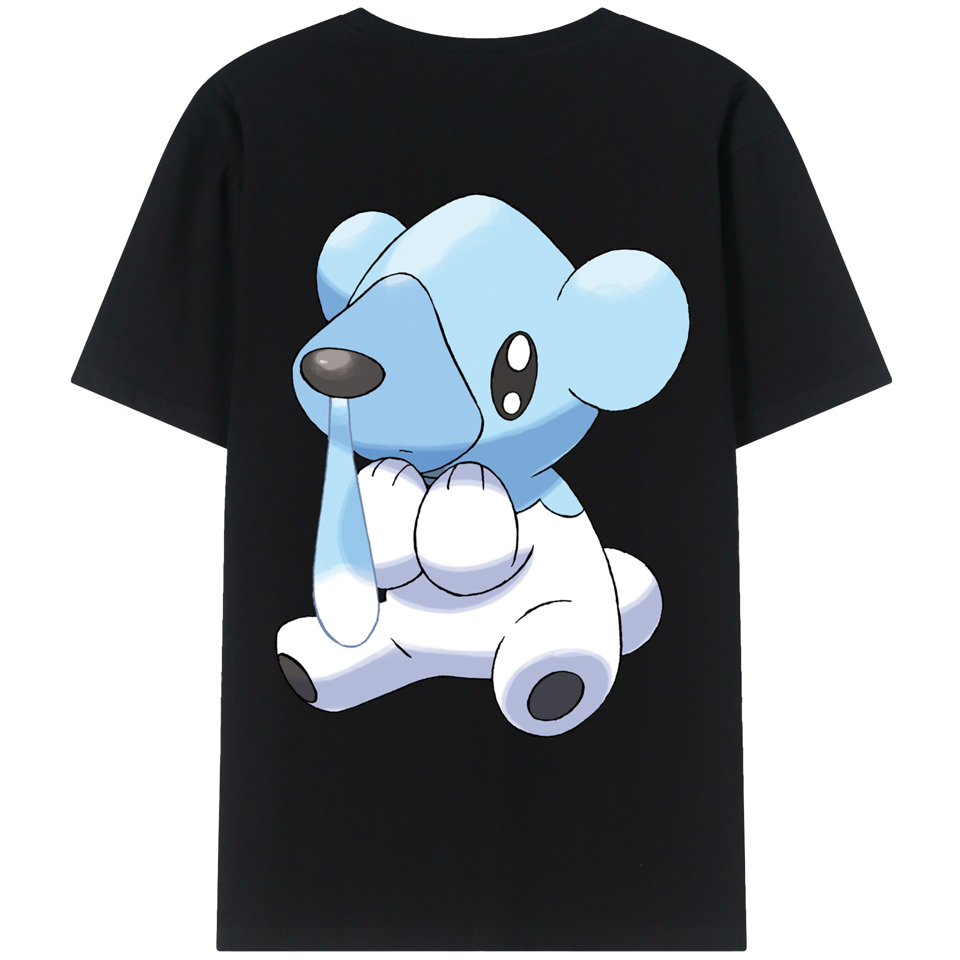 （画像用） ポケットモンスター Pokémon 綿100％ メンズ半袖Tシャツ（バックプリント） 通気性