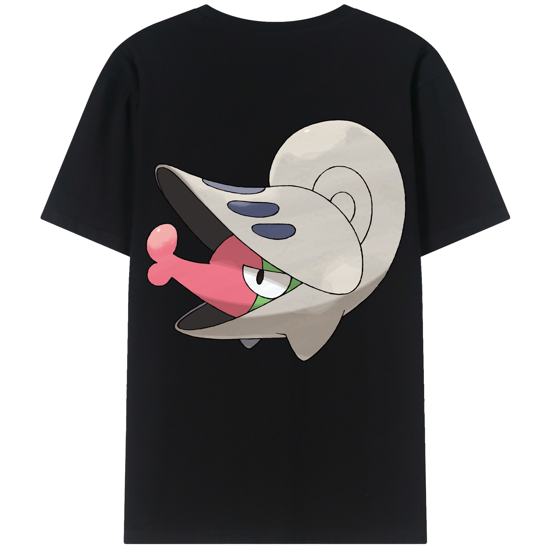 （画像用） ポケットモンスター Pokémon 綿100％ メンズ半袖Tシャツ（バックプリント） 通気性