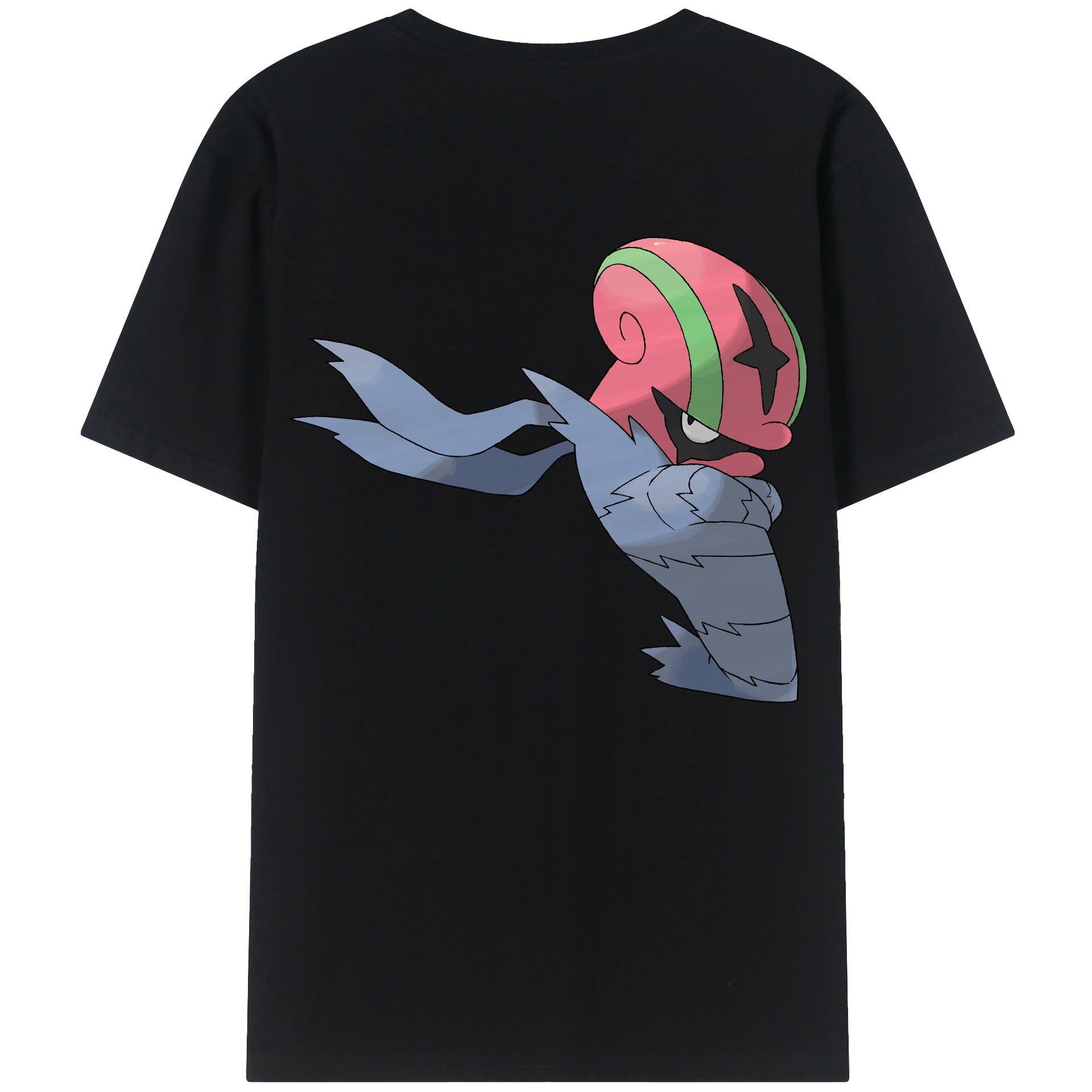 （画像用） ポケットモンスター Pokémon 綿100％ メンズ半袖Tシャツ（バックプリント） 通気性