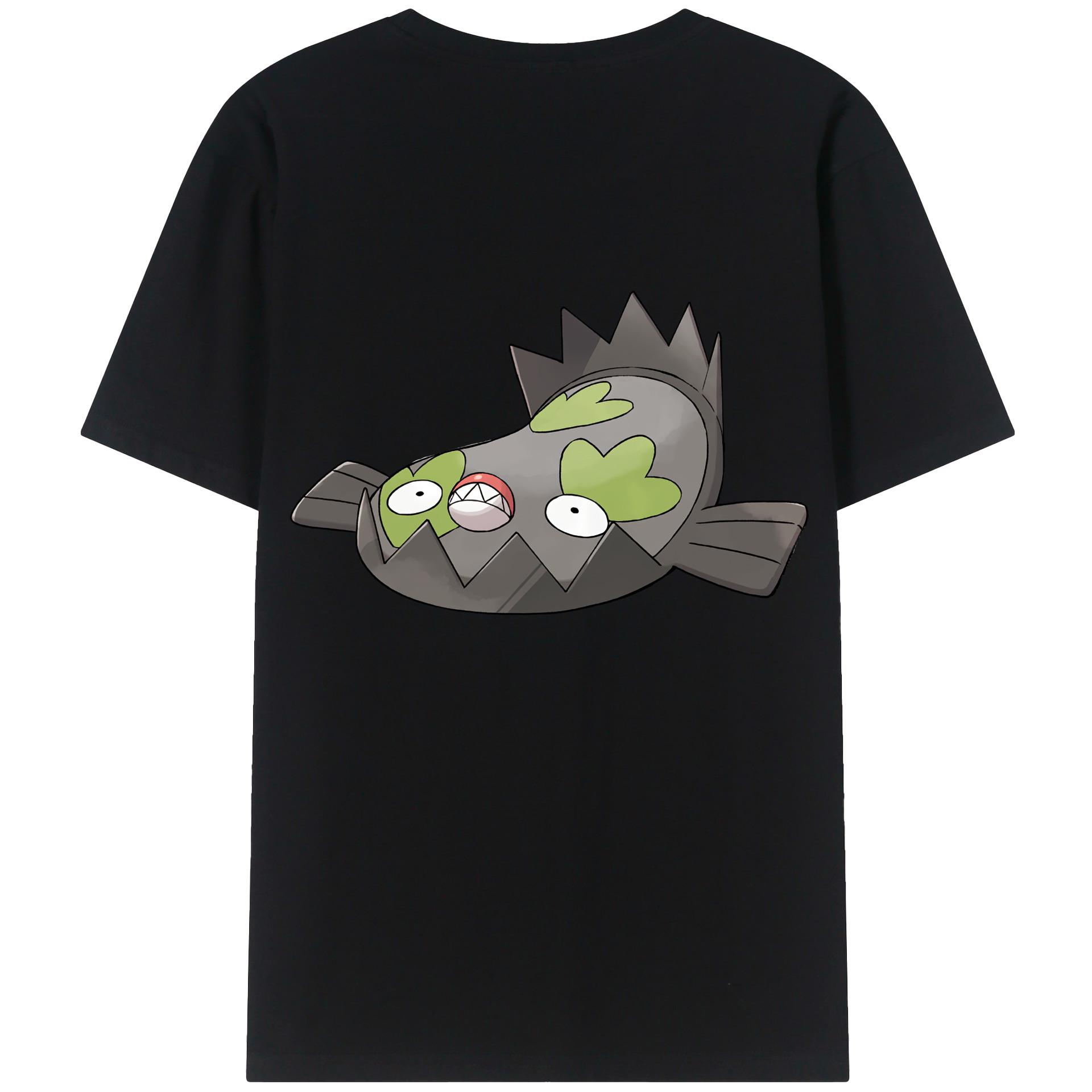 （画像用） ポケットモンスター Pokémon 綿100％ メンズ半袖Tシャツ（バックプリント） 通気性