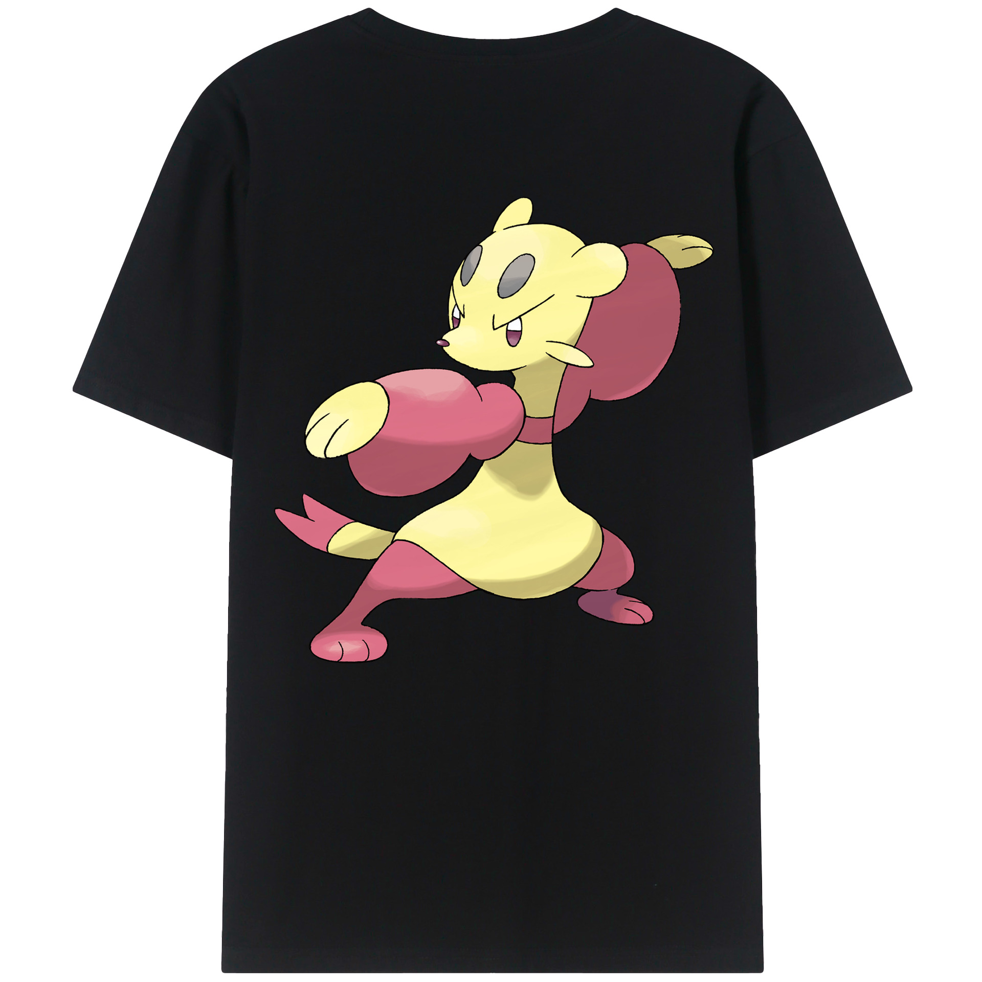 （画像用） ポケットモンスター Pokémon 綿100％ メンズ半袖Tシャツ（バックプリント） 通気性