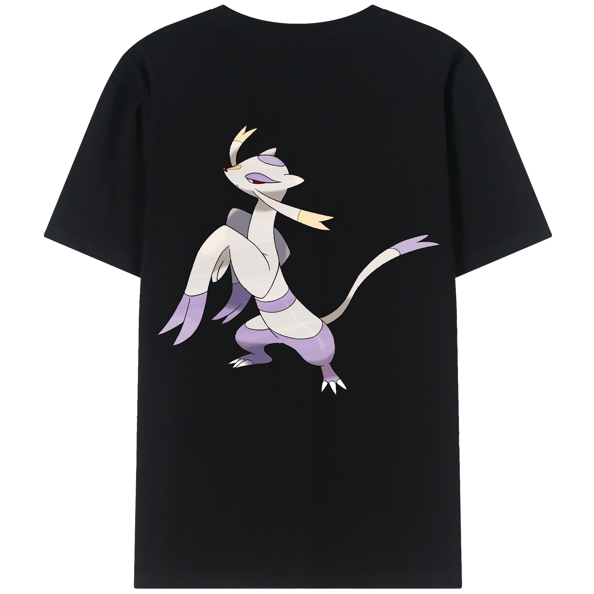 （画像用） ポケットモンスター Pokémon 綿100％ メンズ半袖Tシャツ（バックプリント） 通気性