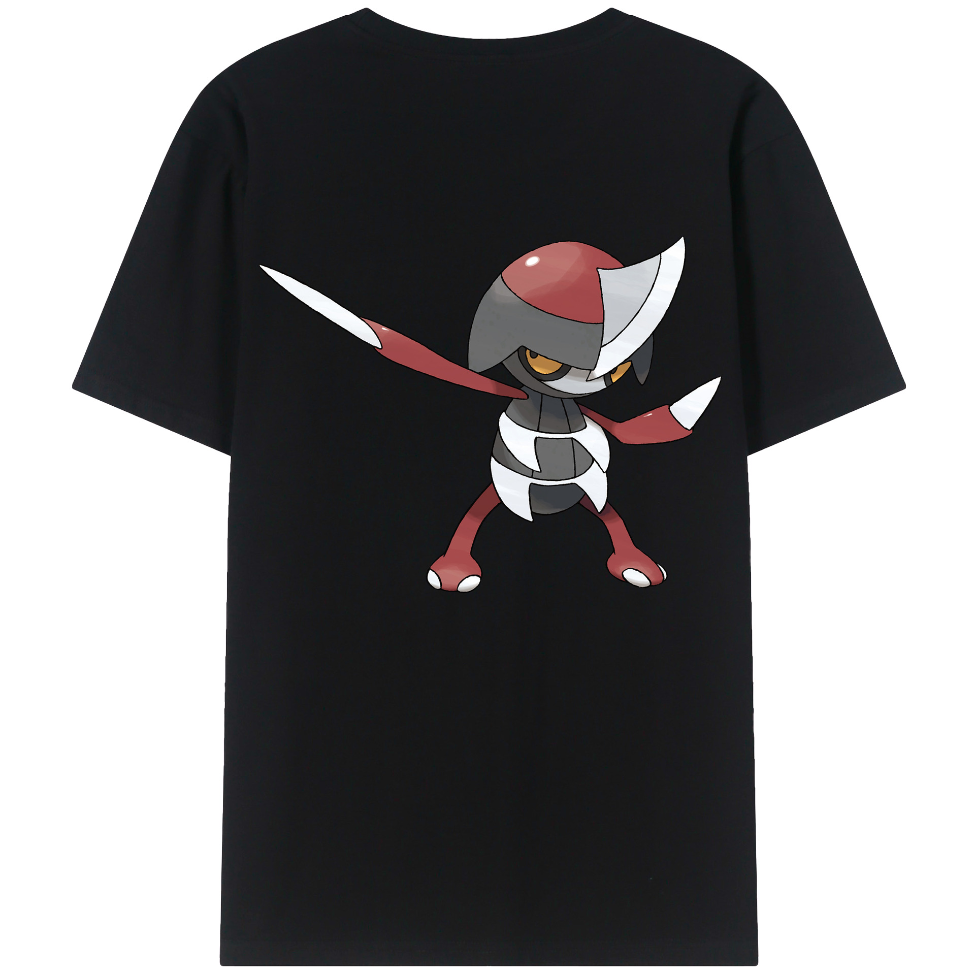 （画像用） ポケットモンスター Pokémon 綿100％ メンズ半袖Tシャツ（バックプリント） 通気性