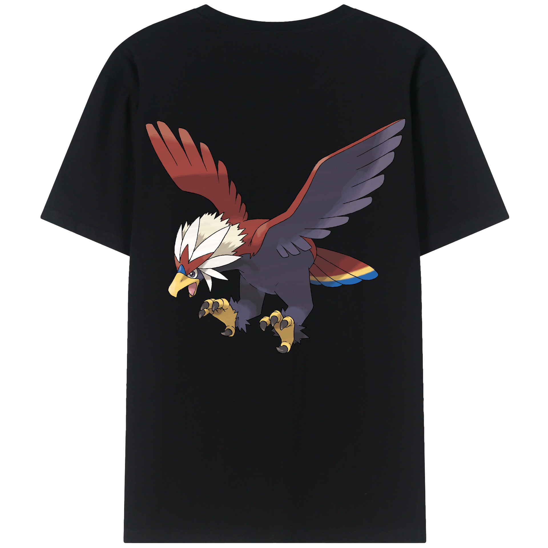 （画像用） ポケットモンスター Pokémon 綿100％ メンズ半袖Tシャツ（バックプリント） 通気性