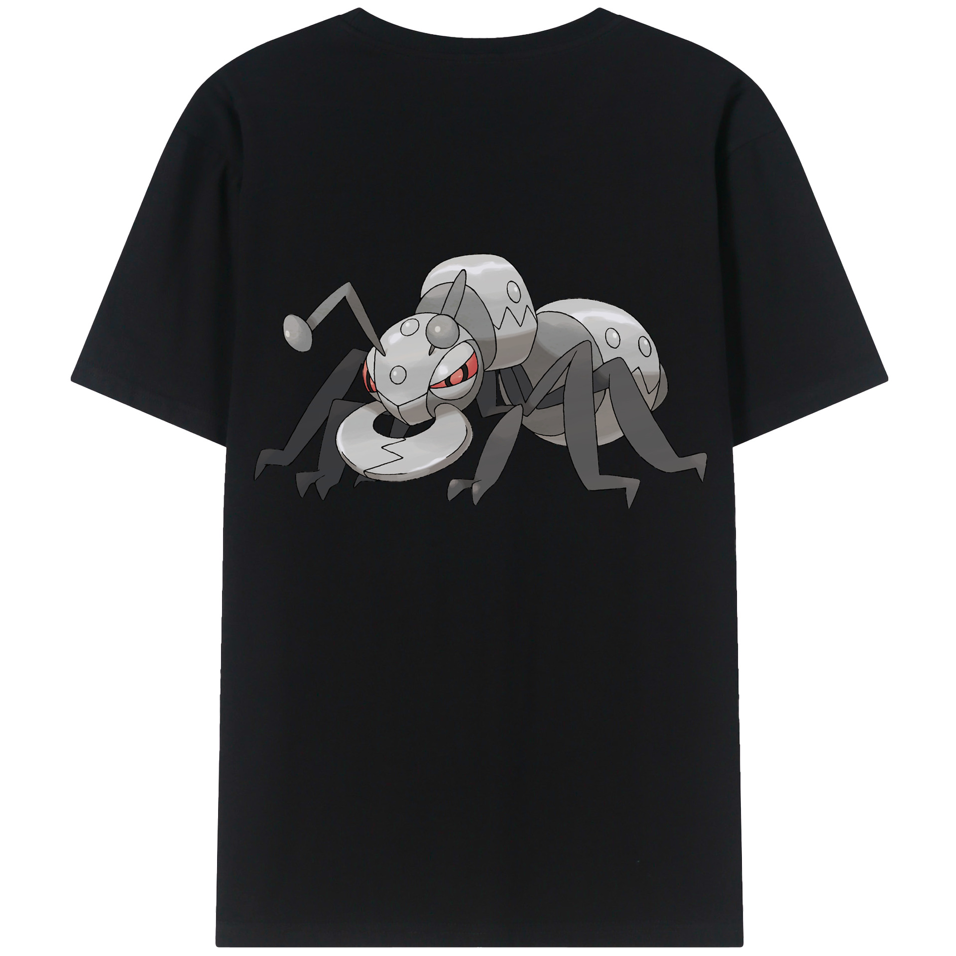 （画像用） ポケットモンスター Pokémon 綿100％ メンズ半袖Tシャツ（バックプリント） 通気性