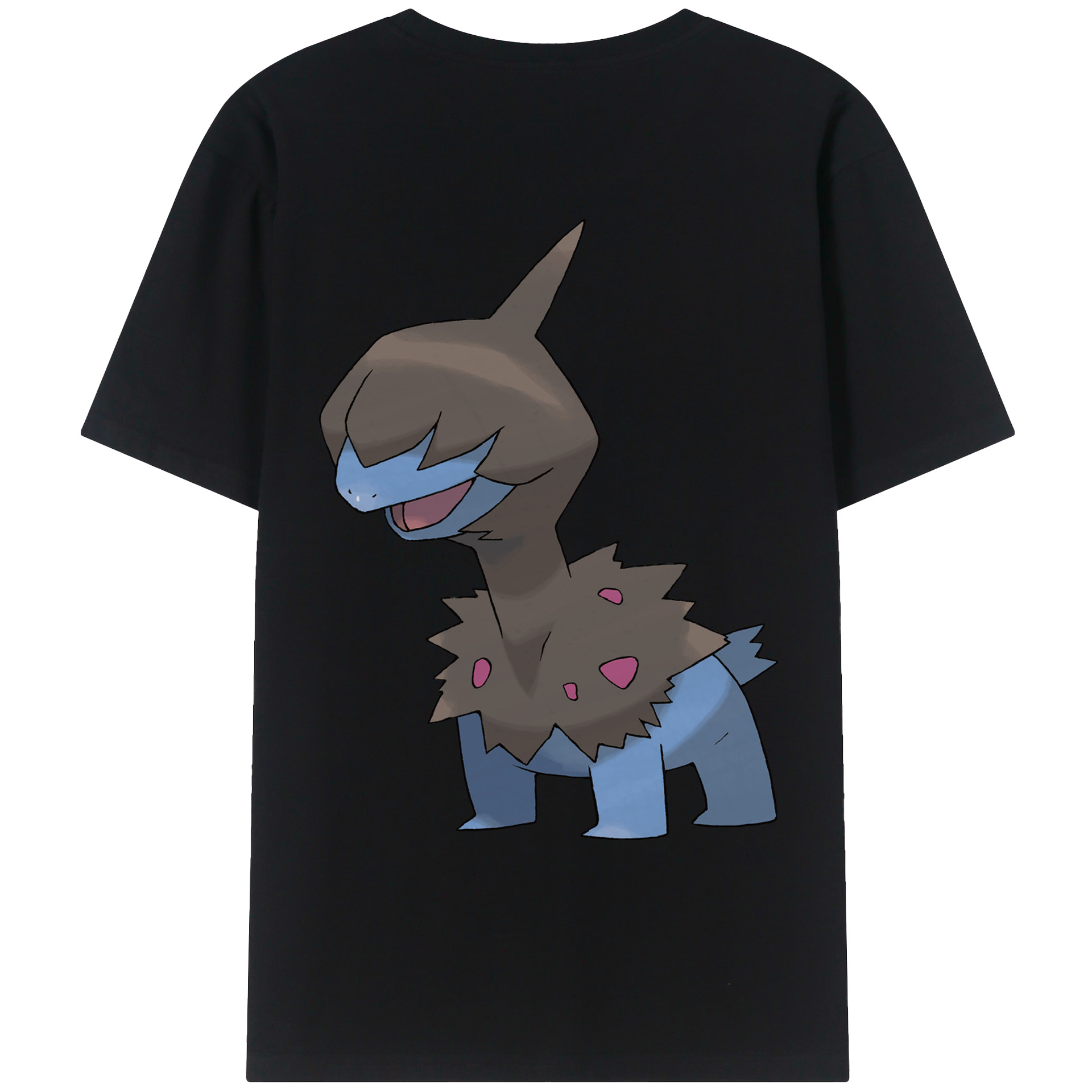 （画像用） ポケットモンスター Pokémon 綿100％ メンズ半袖Tシャツ（バックプリント） 通気性