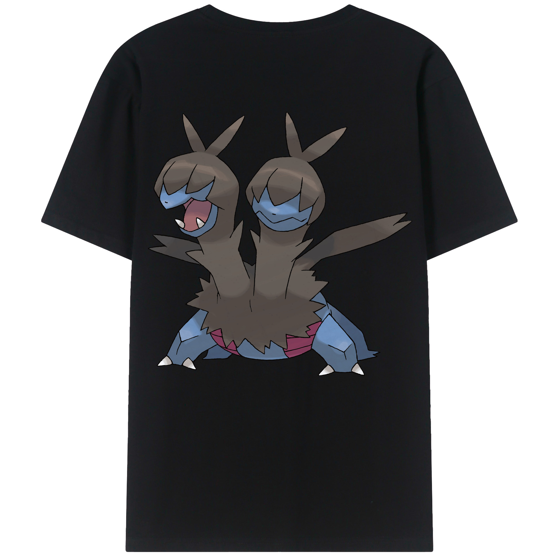 （画像用） ポケットモンスター Pokémon 綿100％ メンズ半袖Tシャツ（バックプリント） 通気性