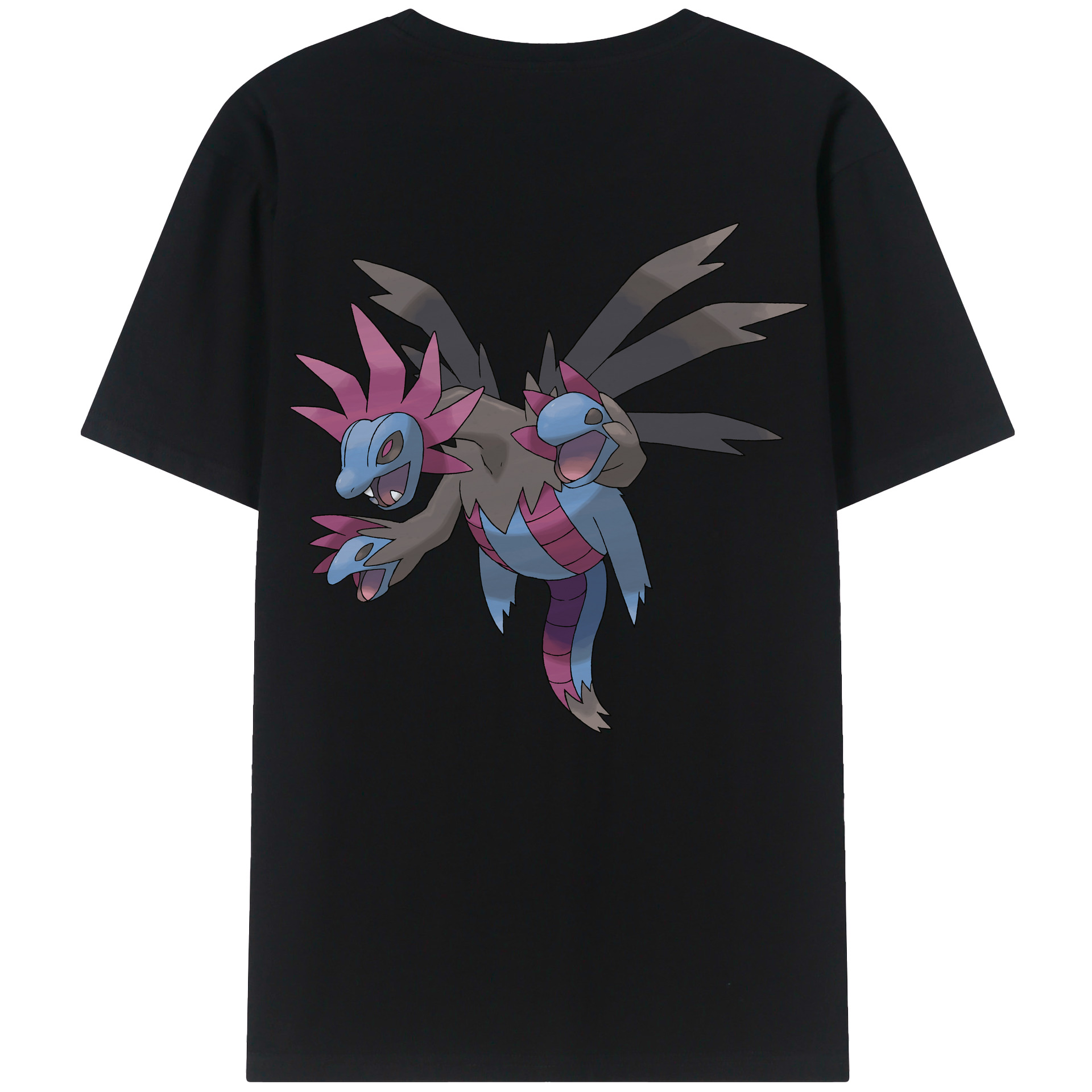 （画像用） ポケットモンスター Pokémon 綿100％ メンズ半袖Tシャツ（バックプリント） 通気性