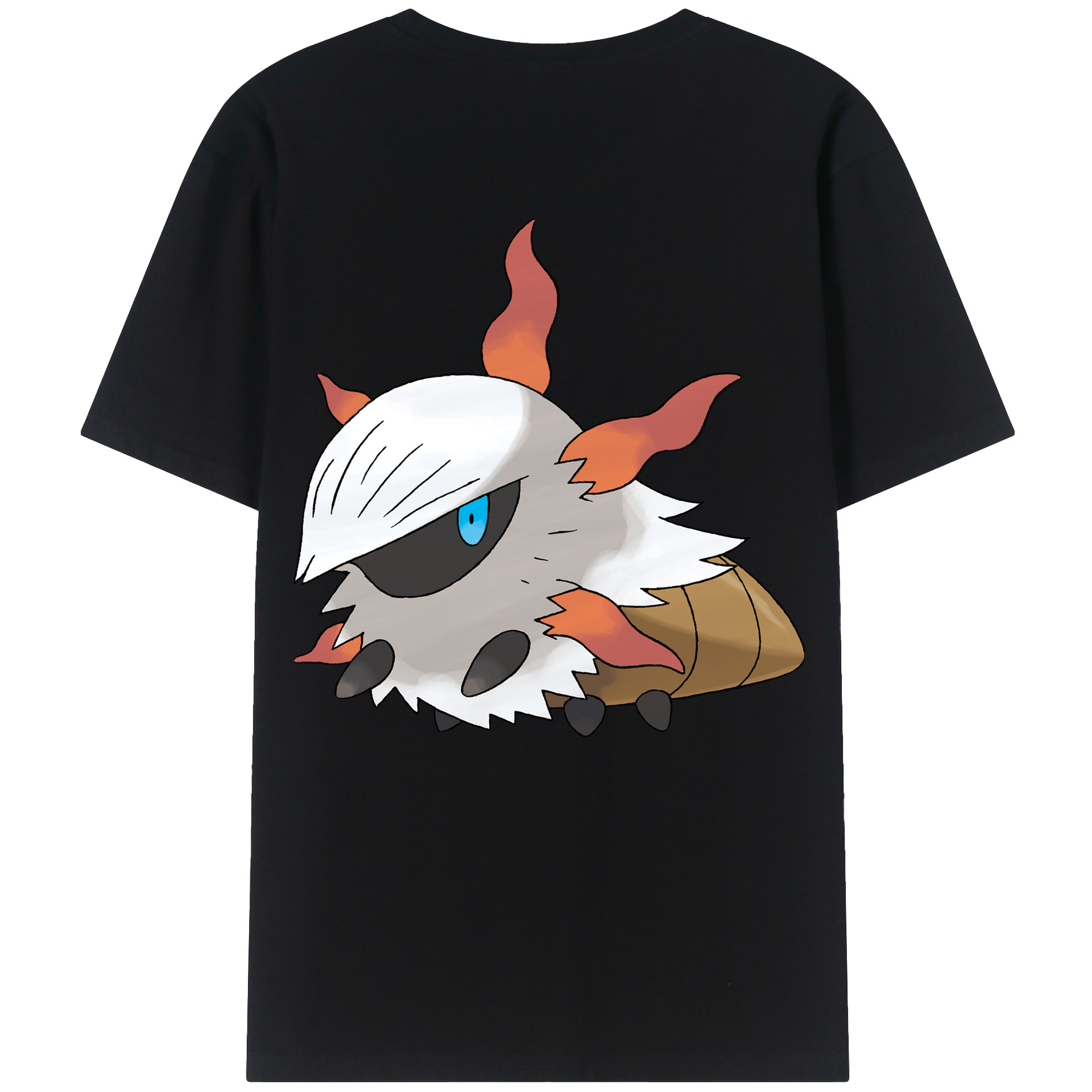 （画像用） ポケットモンスター Pokémon 綿100％ メンズ半袖Tシャツ（バックプリント） 通気性