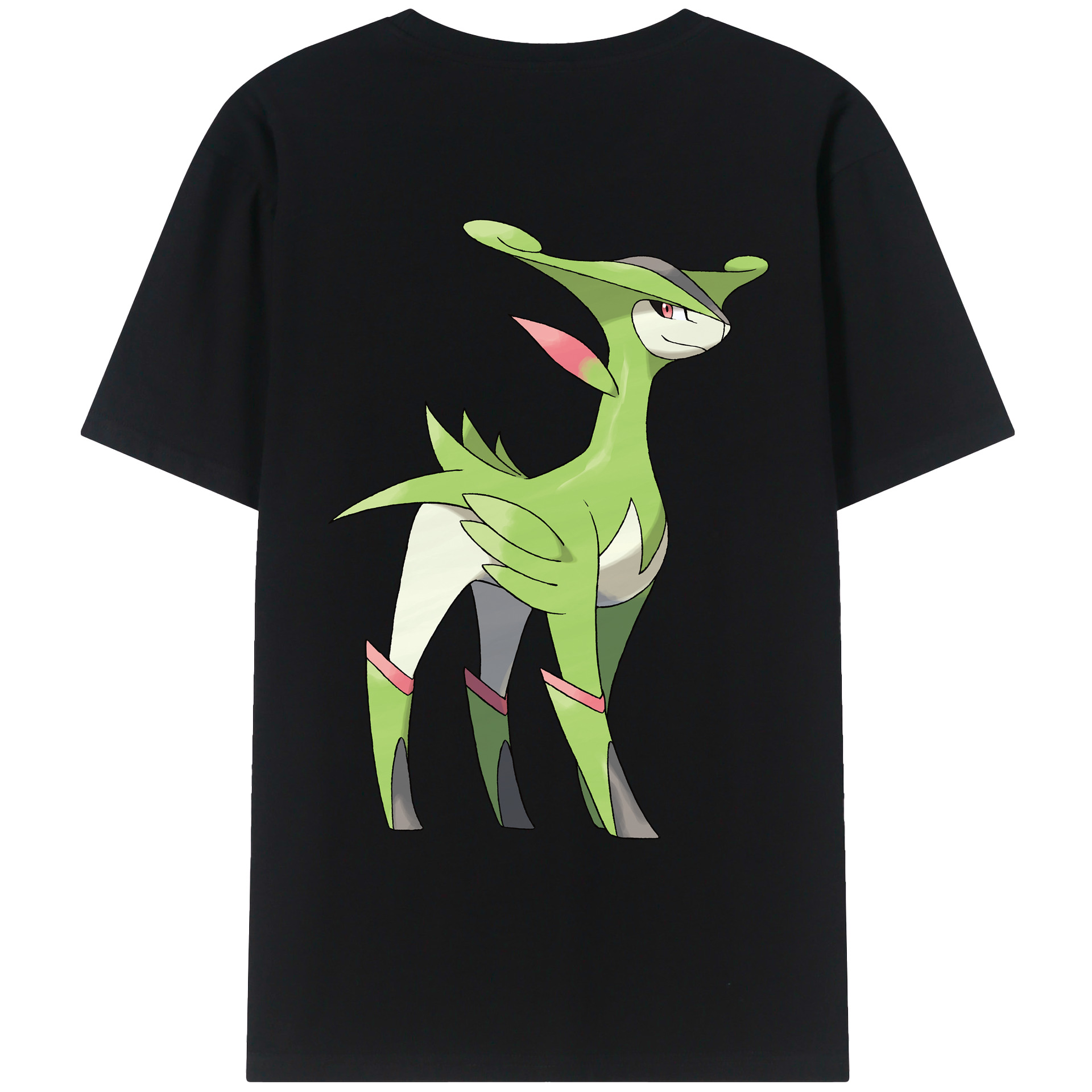 （画像用） ポケットモンスター Pokémon 綿100％ メンズ半袖Tシャツ（バックプリント） 通気性
