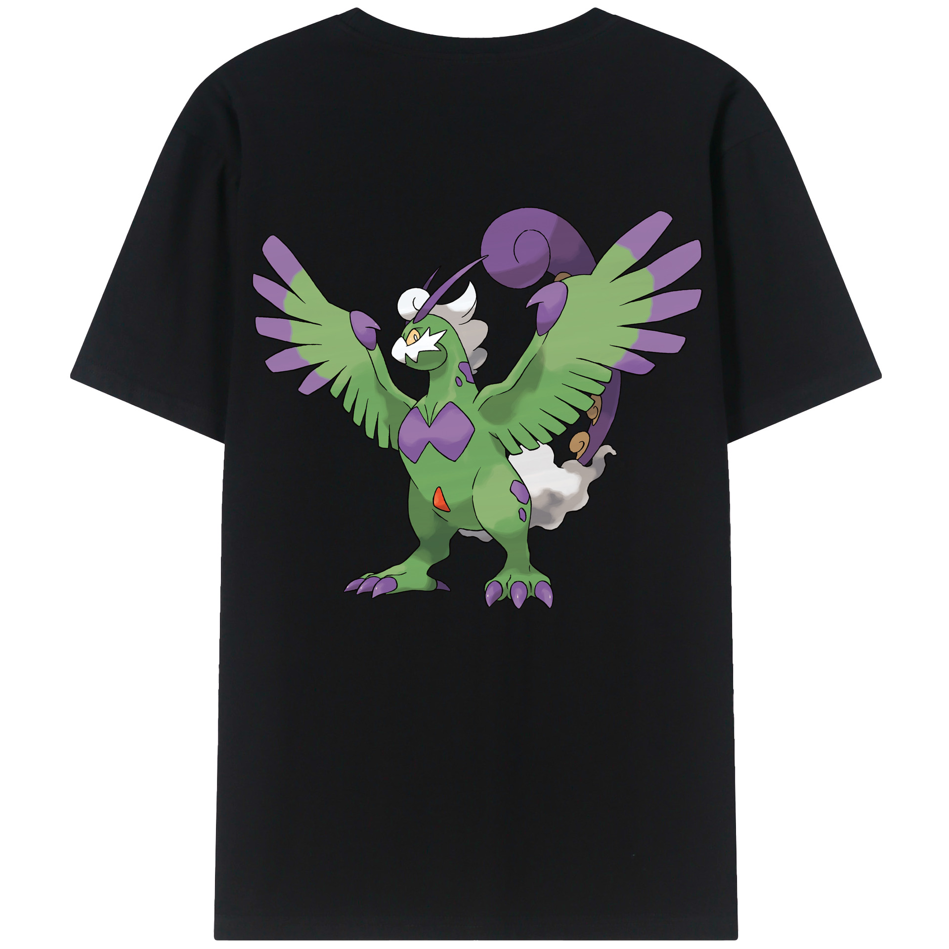 （画像用） ポケットモンスター Pokémon 綿100％ メンズ半袖Tシャツ（バックプリント） 通気性