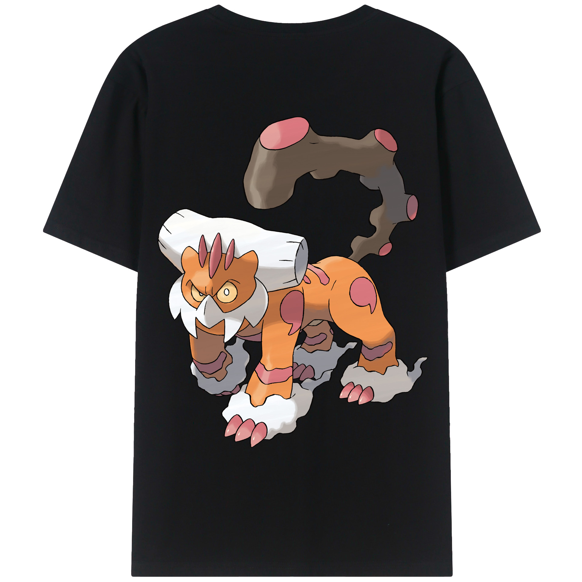 （画像用） ポケットモンスター Pokémon 綿100％ メンズ半袖Tシャツ（バックプリント） 通気性