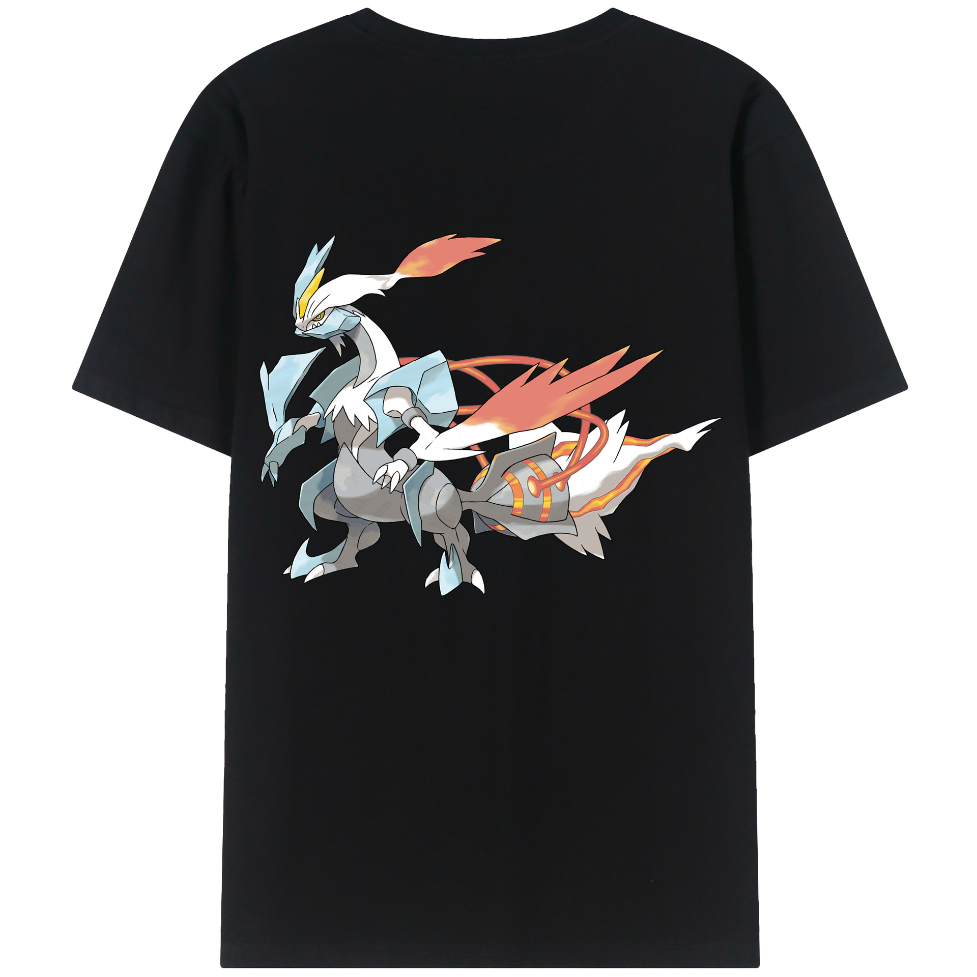 （画像用） ポケットモンスター Pokémon 綿100％ メンズ半袖Tシャツ（バックプリント） 通気性