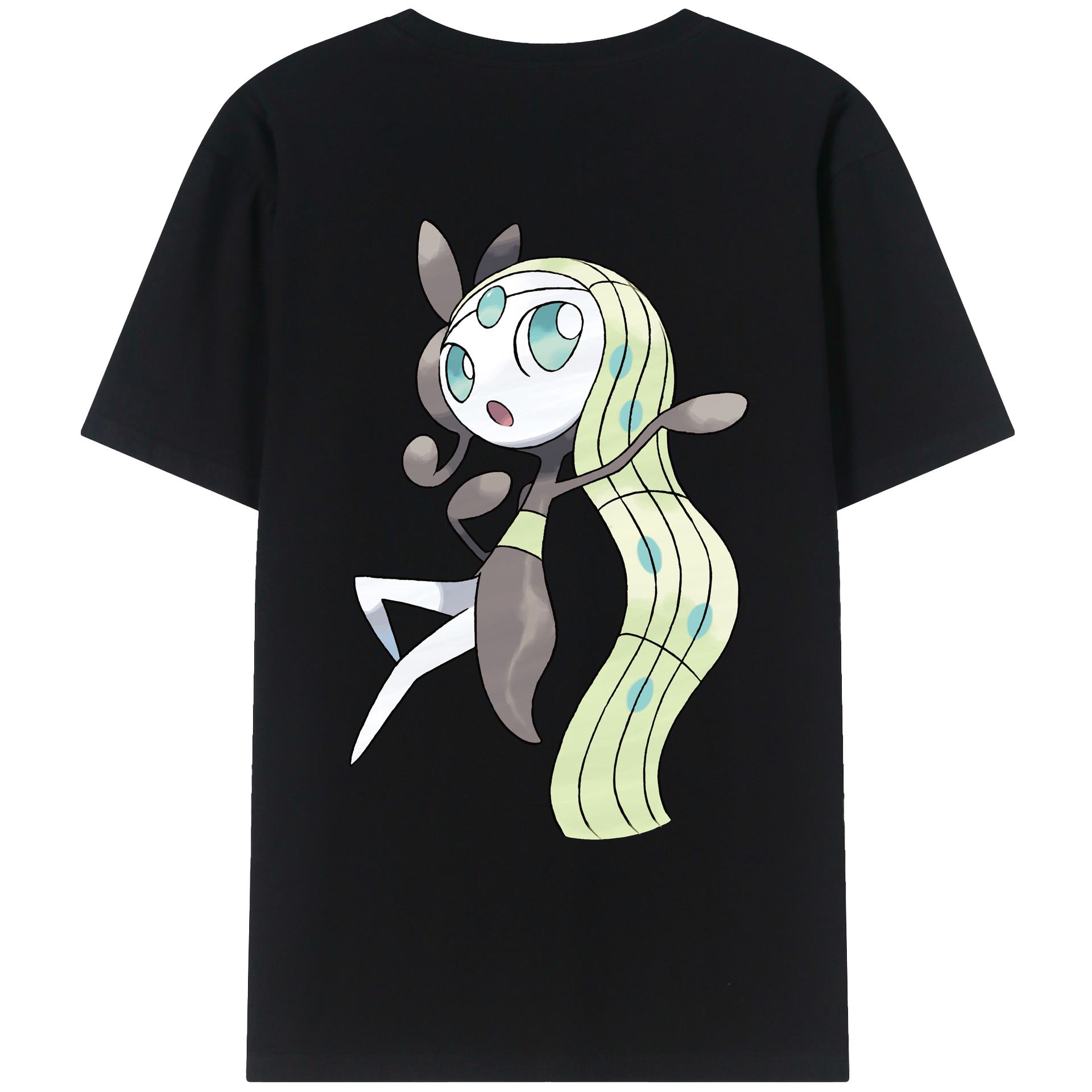 （画像用） ポケットモンスター Pokémon 綿100％ メンズ半袖Tシャツ（バックプリント） 通気性