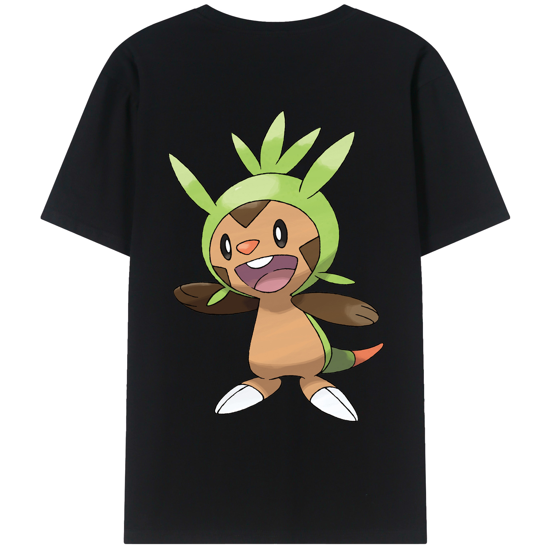 （画像用） ポケットモンスター Pokémon 綿100％ メンズ半袖Tシャツ（バックプリント） 通気性
