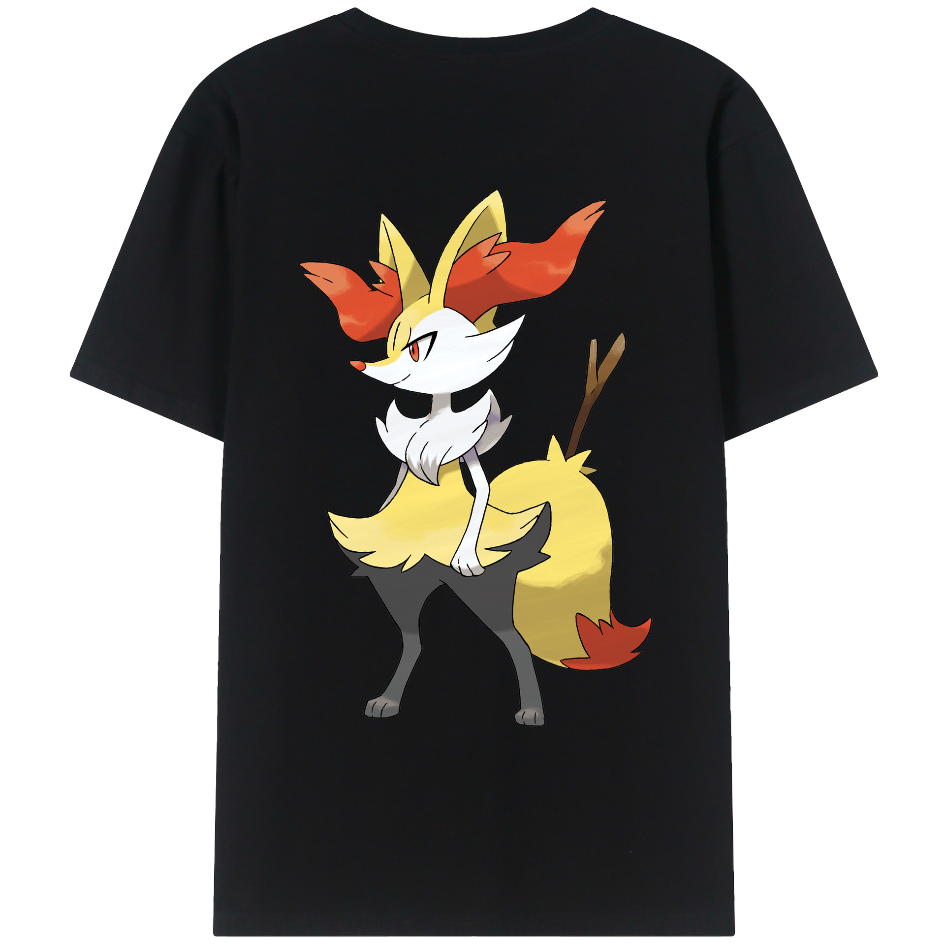 （画像用） ポケットモンスター Pokémon 綿100％ メンズ半袖Tシャツ（バックプリント） 通気性