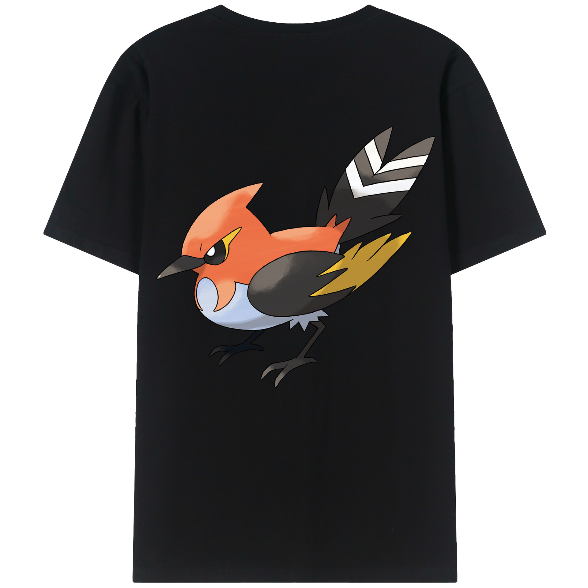 （画像用） ポケットモンスター Pokémon 綿100％ メンズ半袖Tシャツ（バックプリント） 通気性