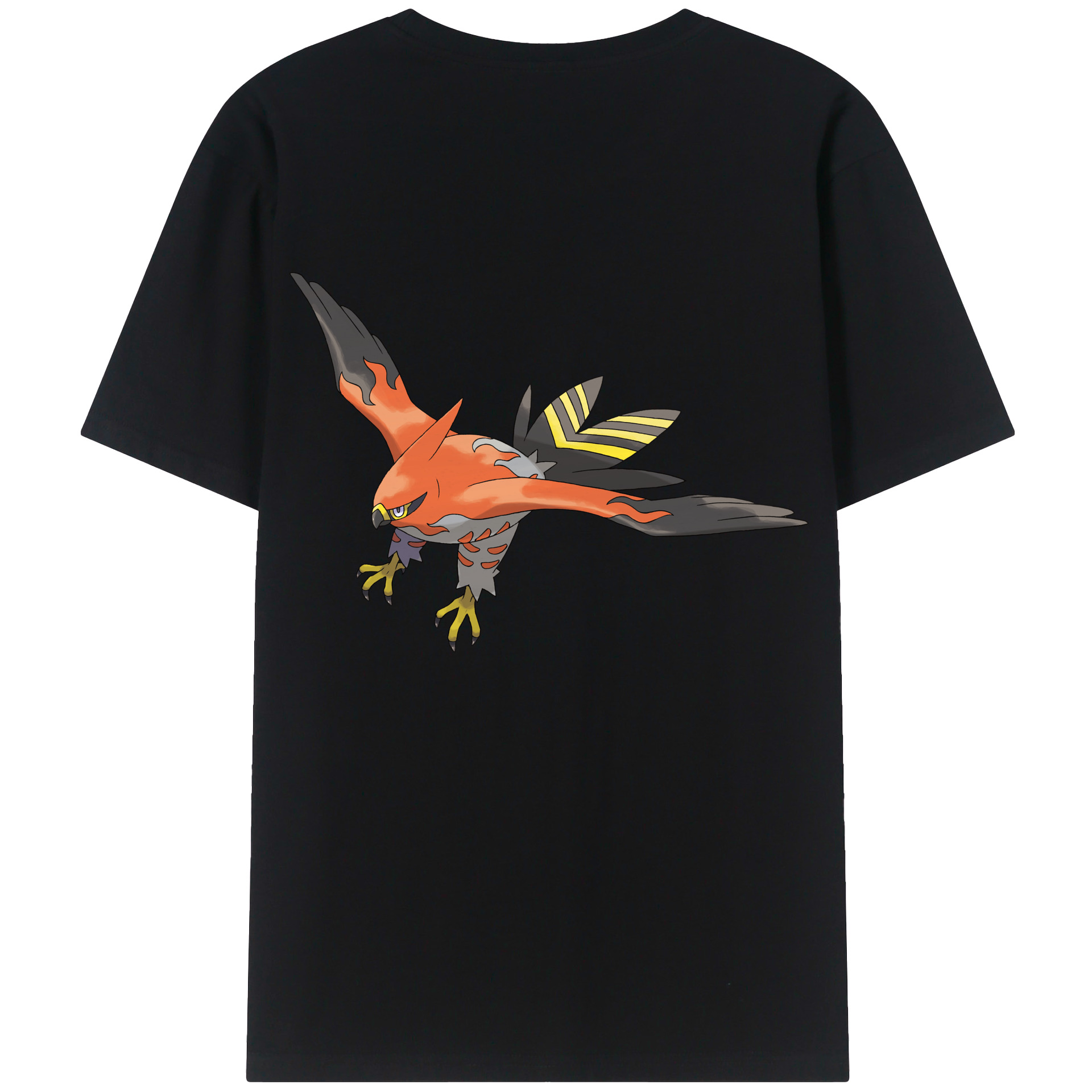 （画像用） ポケットモンスター Pokémon 綿100％ メンズ半袖Tシャツ（バックプリント） 通気性