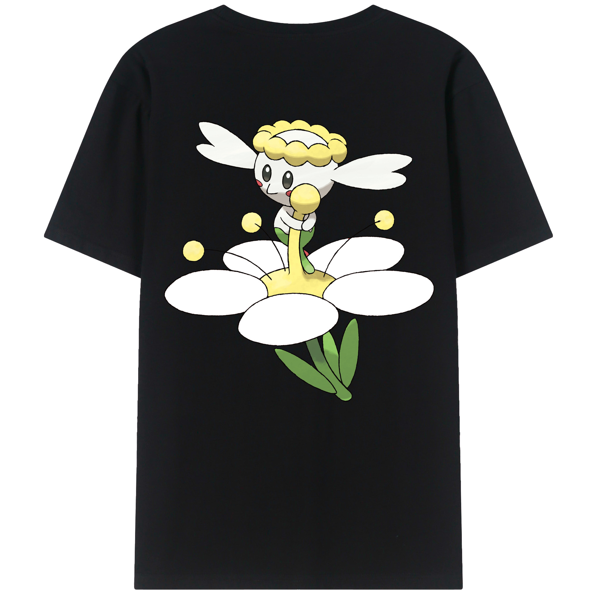 （画像用） ポケットモンスター Pokémon 綿100％ メンズ半袖Tシャツ（バックプリント） 通気性