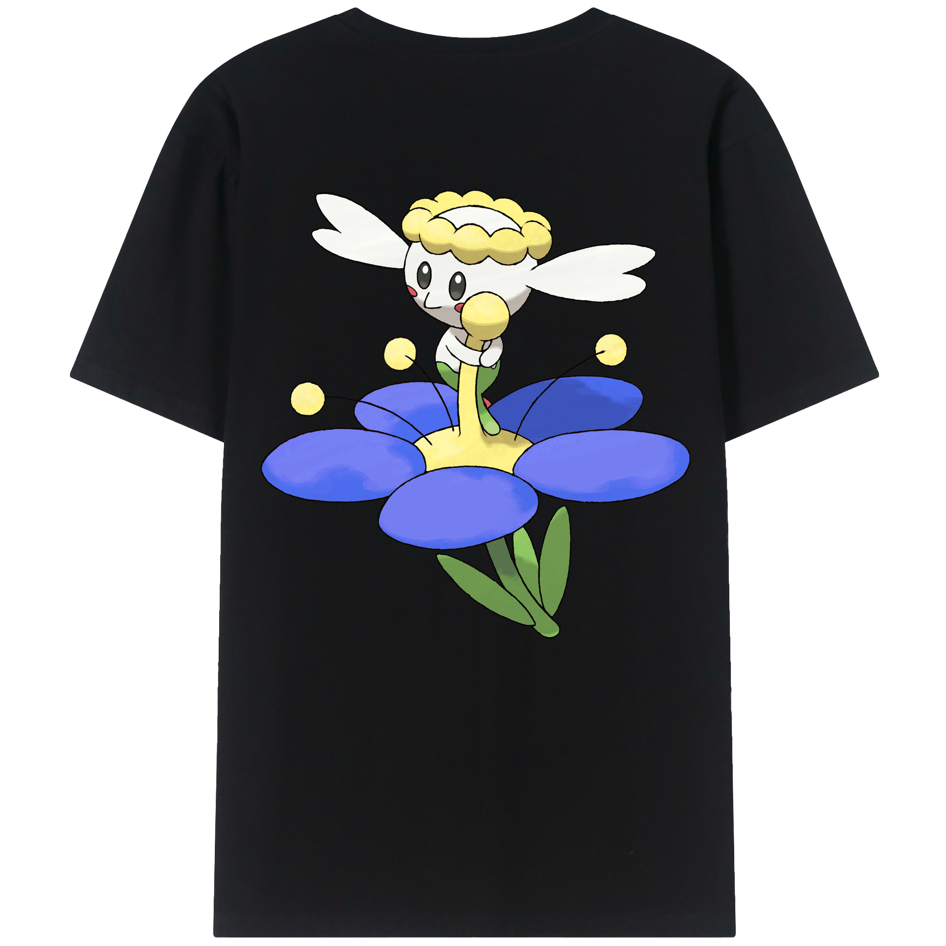（画像用） ポケットモンスター Pokémon 綿100％ メンズ半袖Tシャツ（バックプリント） 通気性