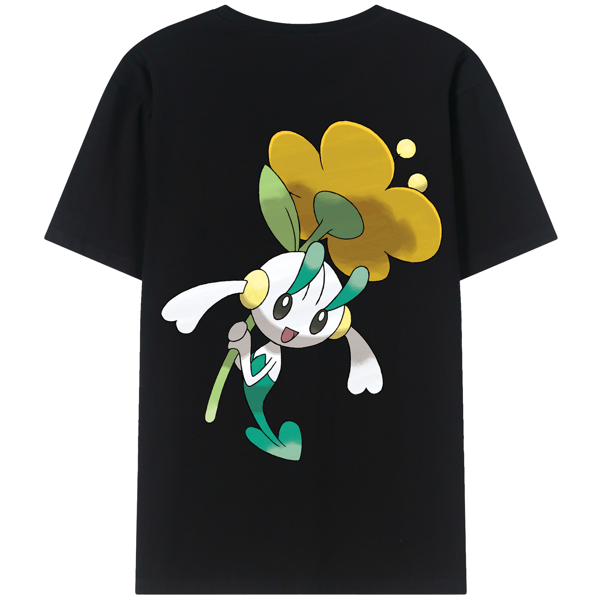 （画像用） ポケットモンスター Pokémon 綿100％ メンズ半袖Tシャツ（バックプリント） 通気性