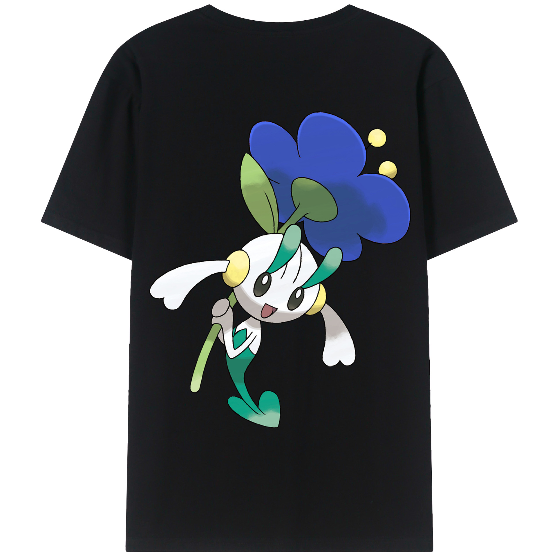 （画像用） ポケットモンスター Pokémon 綿100％ メンズ半袖Tシャツ（バックプリント） 通気性
