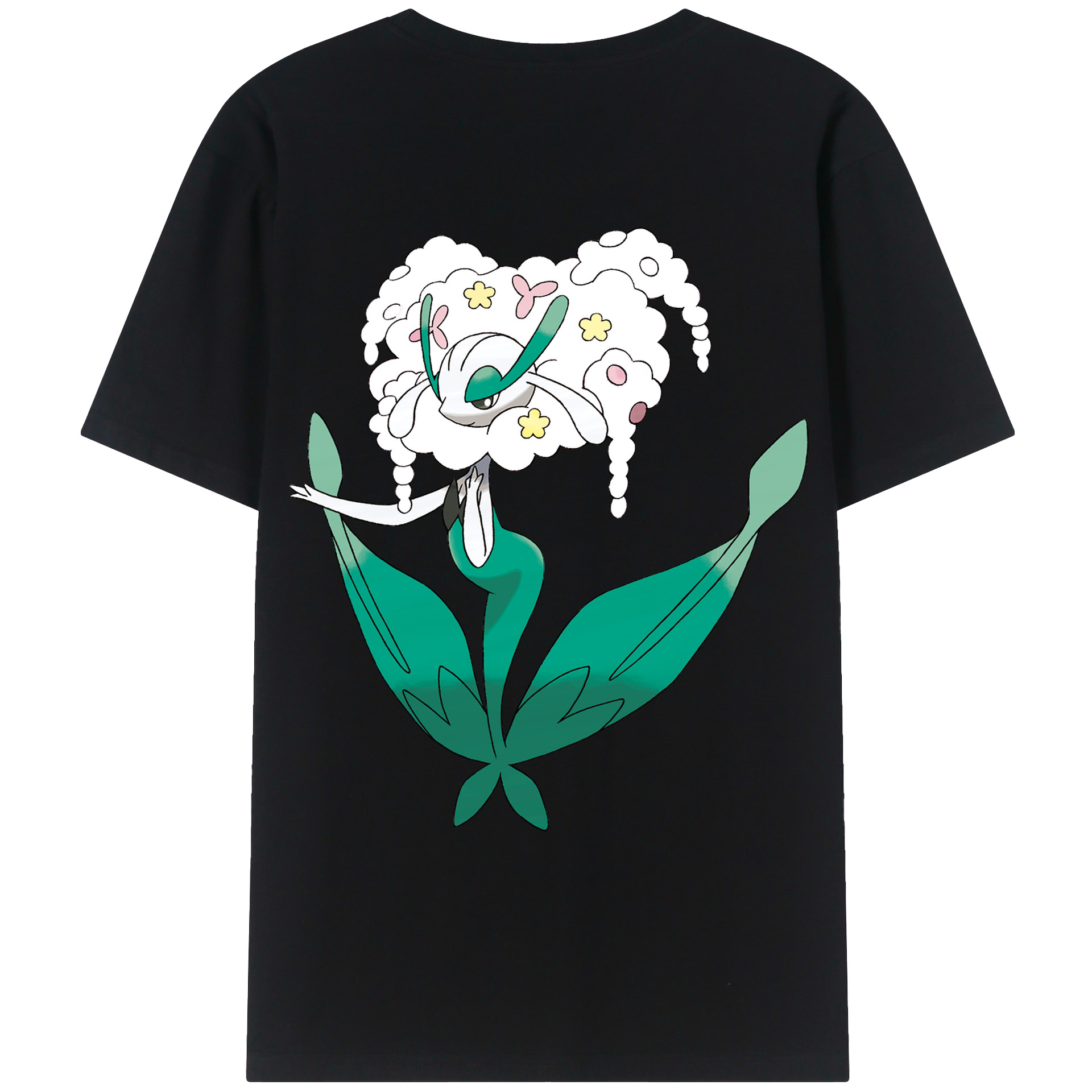 （画像用） ポケットモンスター Pokémon 綿100％ メンズ半袖Tシャツ（バックプリント） 通気性