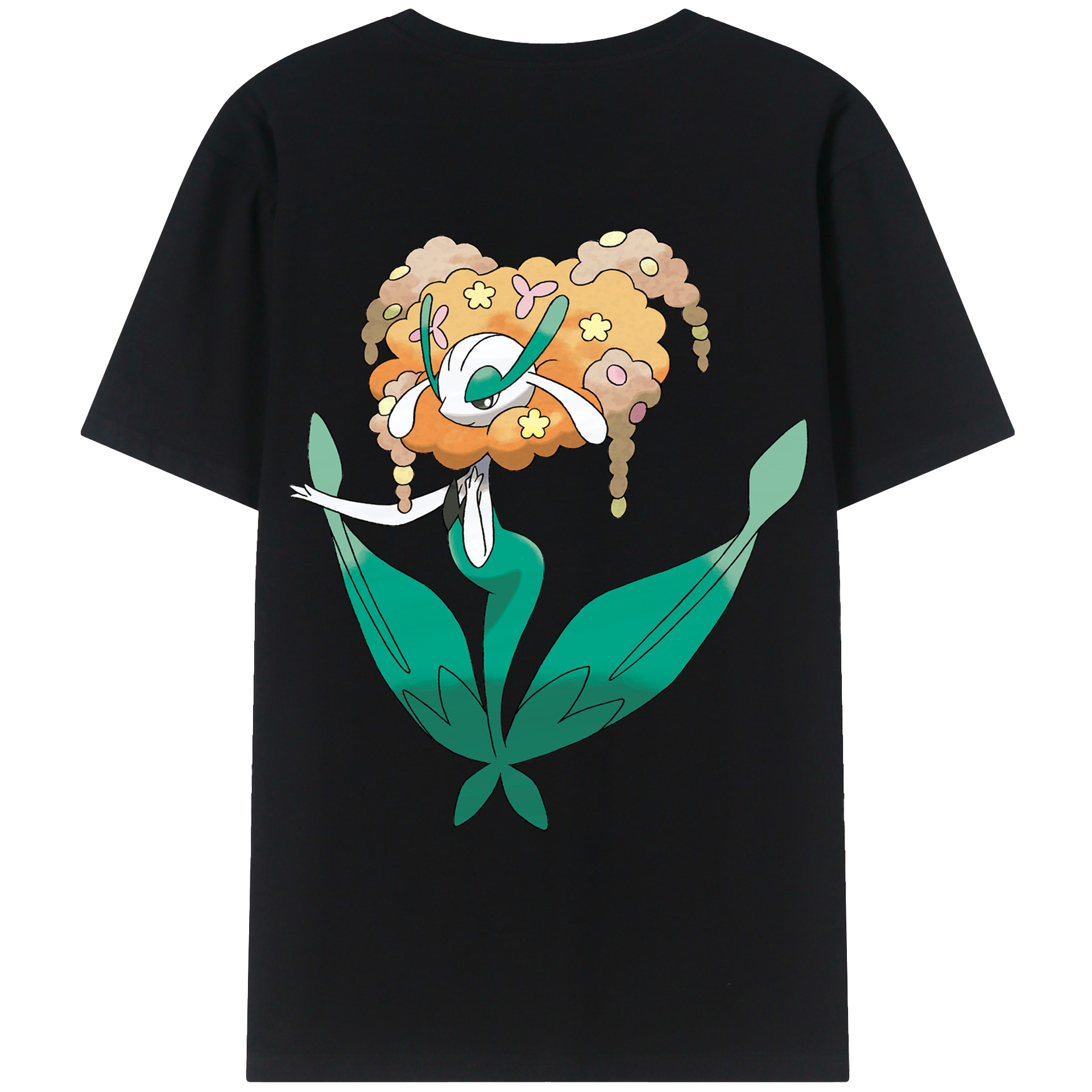（画像用） ポケットモンスター Pokémon 綿100％ メンズ半袖Tシャツ（バックプリント） 通気性