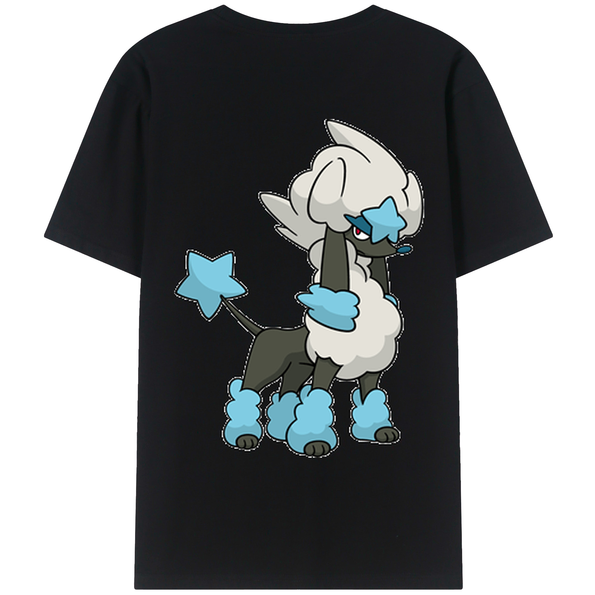 （画像用） ポケットモンスター Pokémon 綿100％ メンズ半袖Tシャツ（バックプリント） 通気性