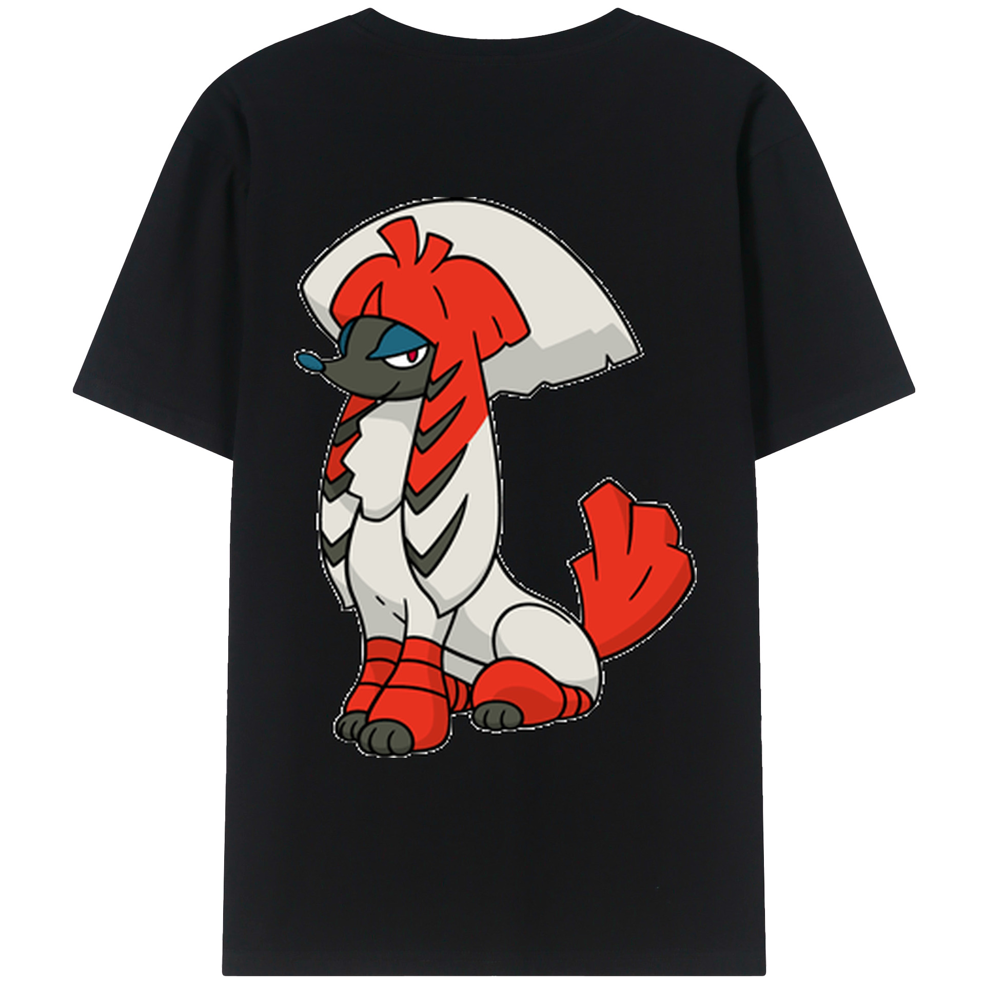 （画像用） ポケットモンスター Pokémon 綿100％ メンズ半袖Tシャツ（バックプリント） 通気性