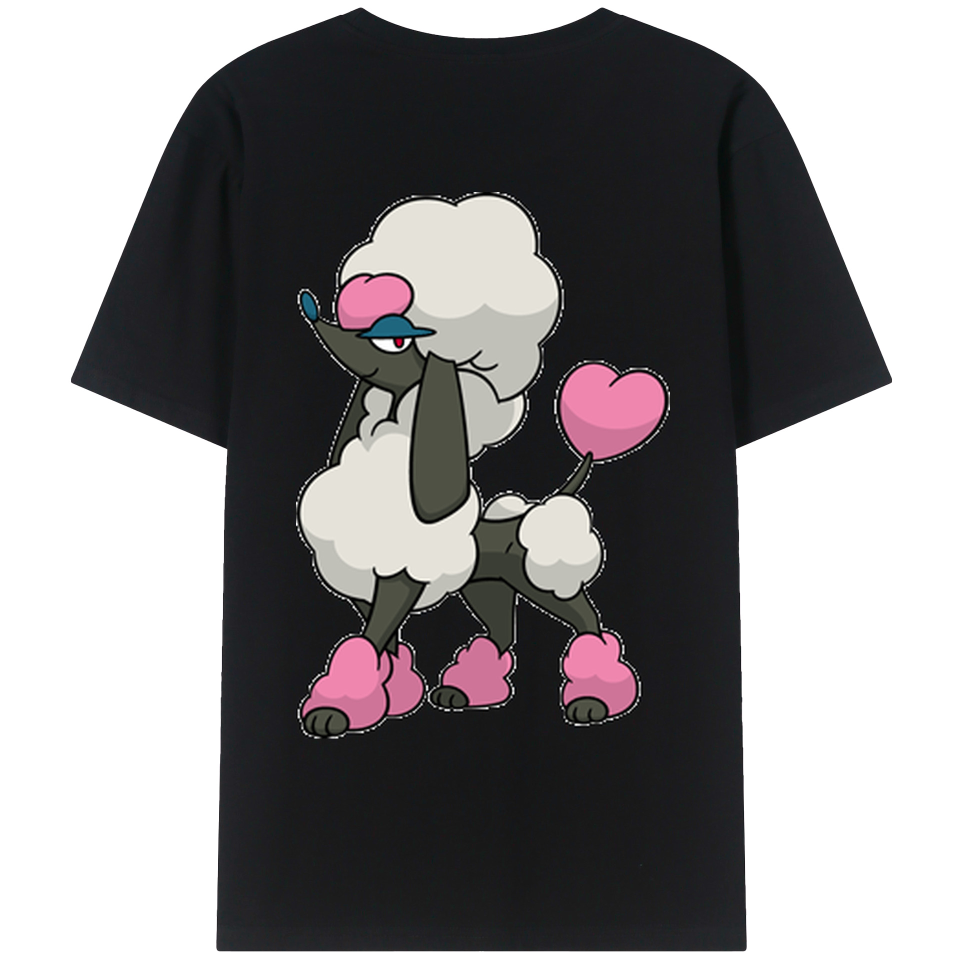 （画像用） ポケットモンスター Pokémon 綿100％ メンズ半袖Tシャツ（バックプリント） 通気性