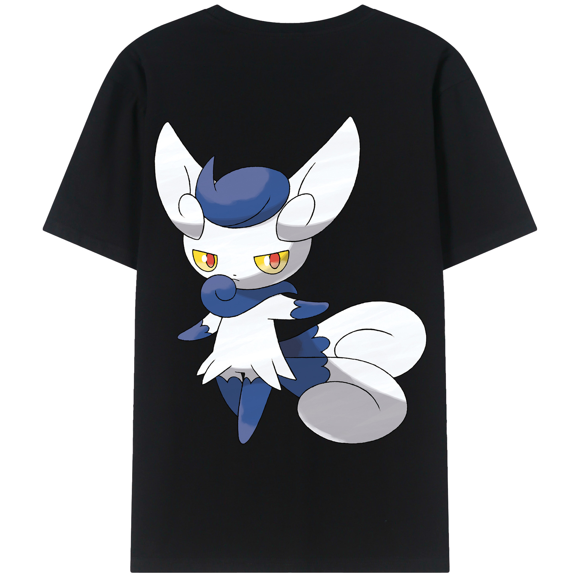 （画像用） ポケットモンスター Pokémon 綿100％ メンズ半袖Tシャツ（バックプリント） 通気性