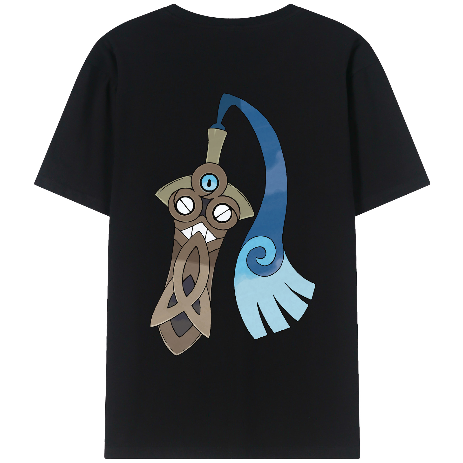 （画像用） ポケットモンスター Pokémon 綿100％ メンズ半袖Tシャツ（バックプリント） 通気性
